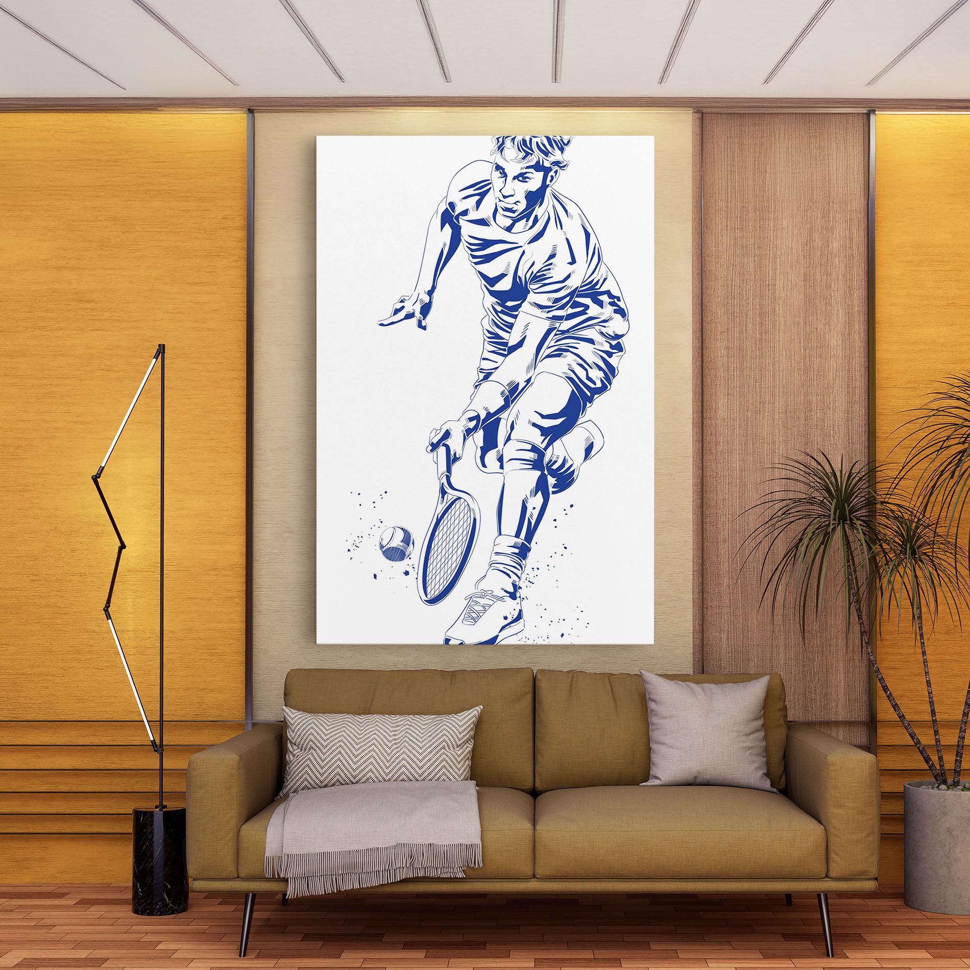 Tablou Canvas Blue Tennis mockup 9