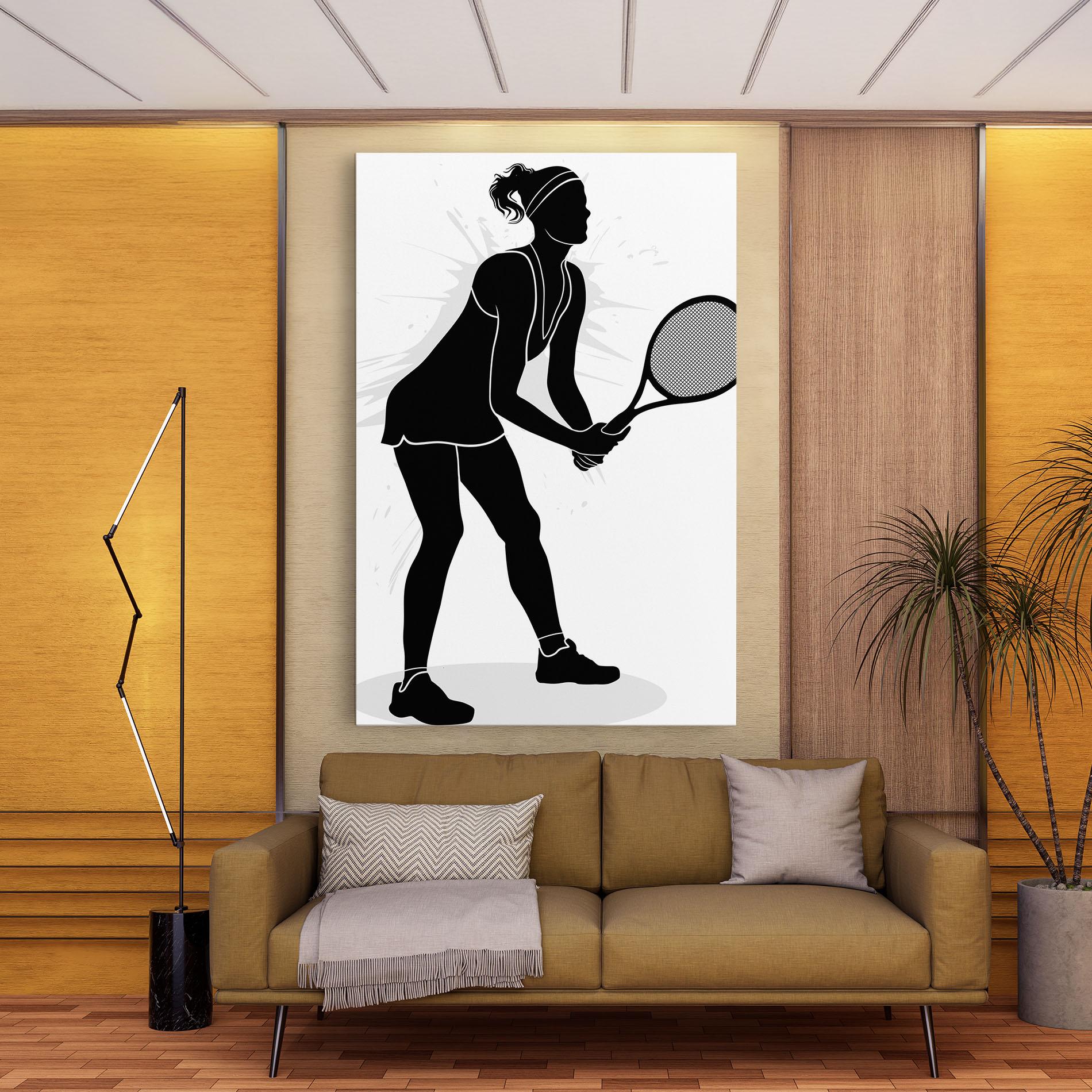 Tablou Canvas Female Tennis Player mockup 9
