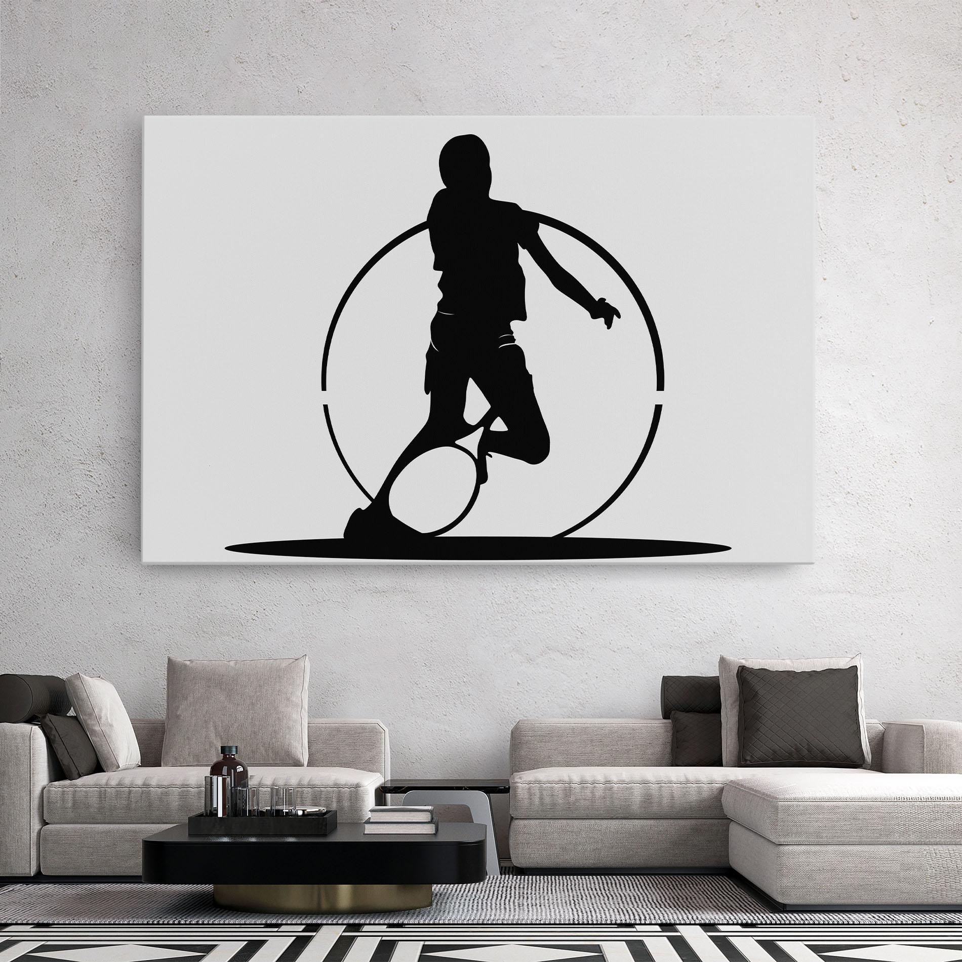 Tablou Canvas Black Tennis Circle mockup 2