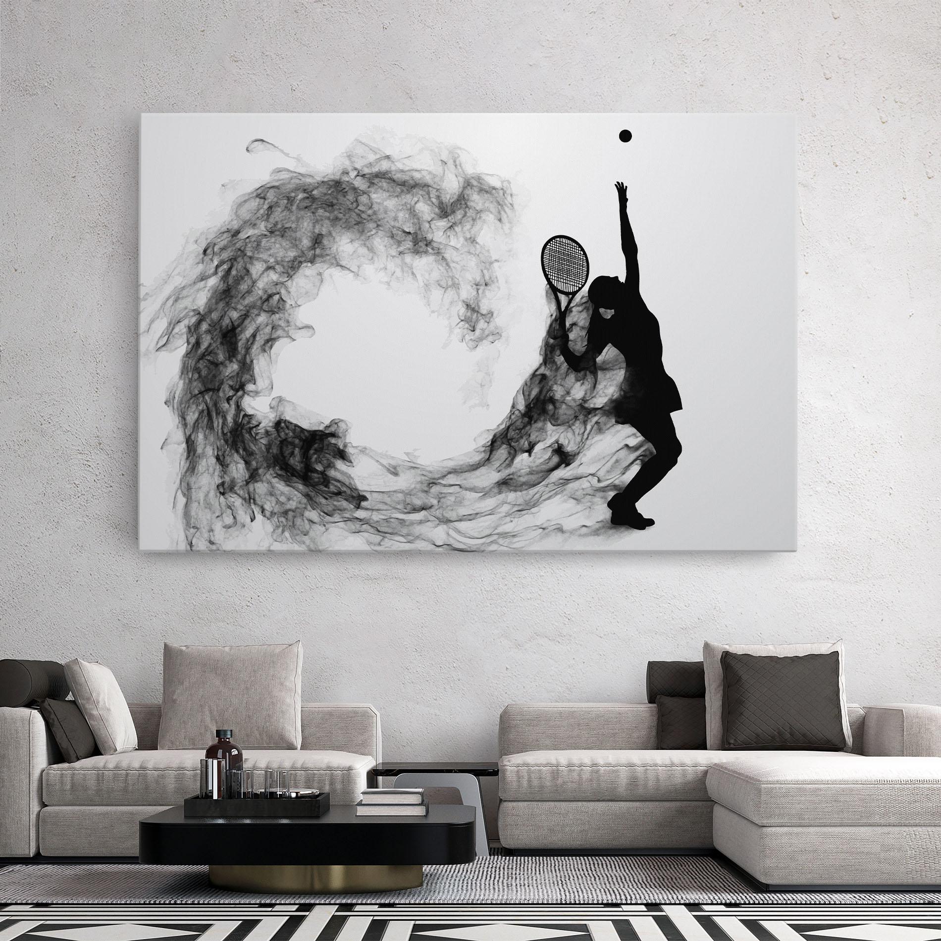 Tablou Canvas Black Tennis Smoke mockup 2