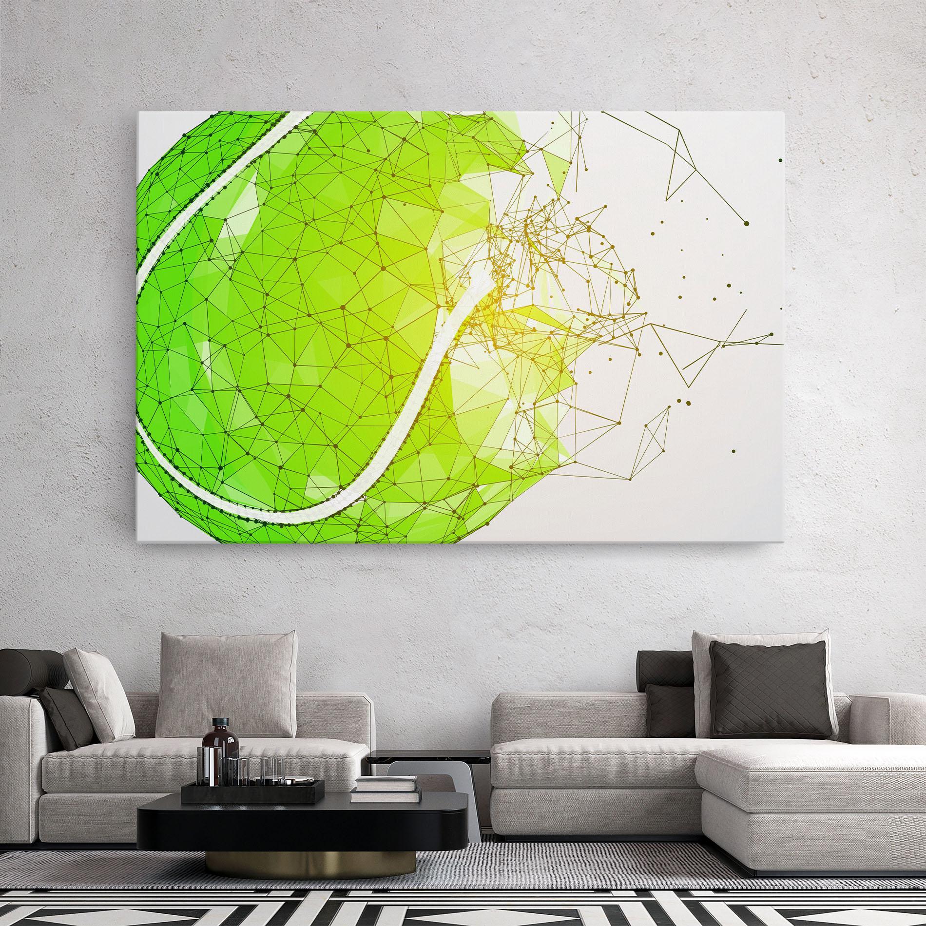 Tablou Canvas Green Line Tennis mockup 2