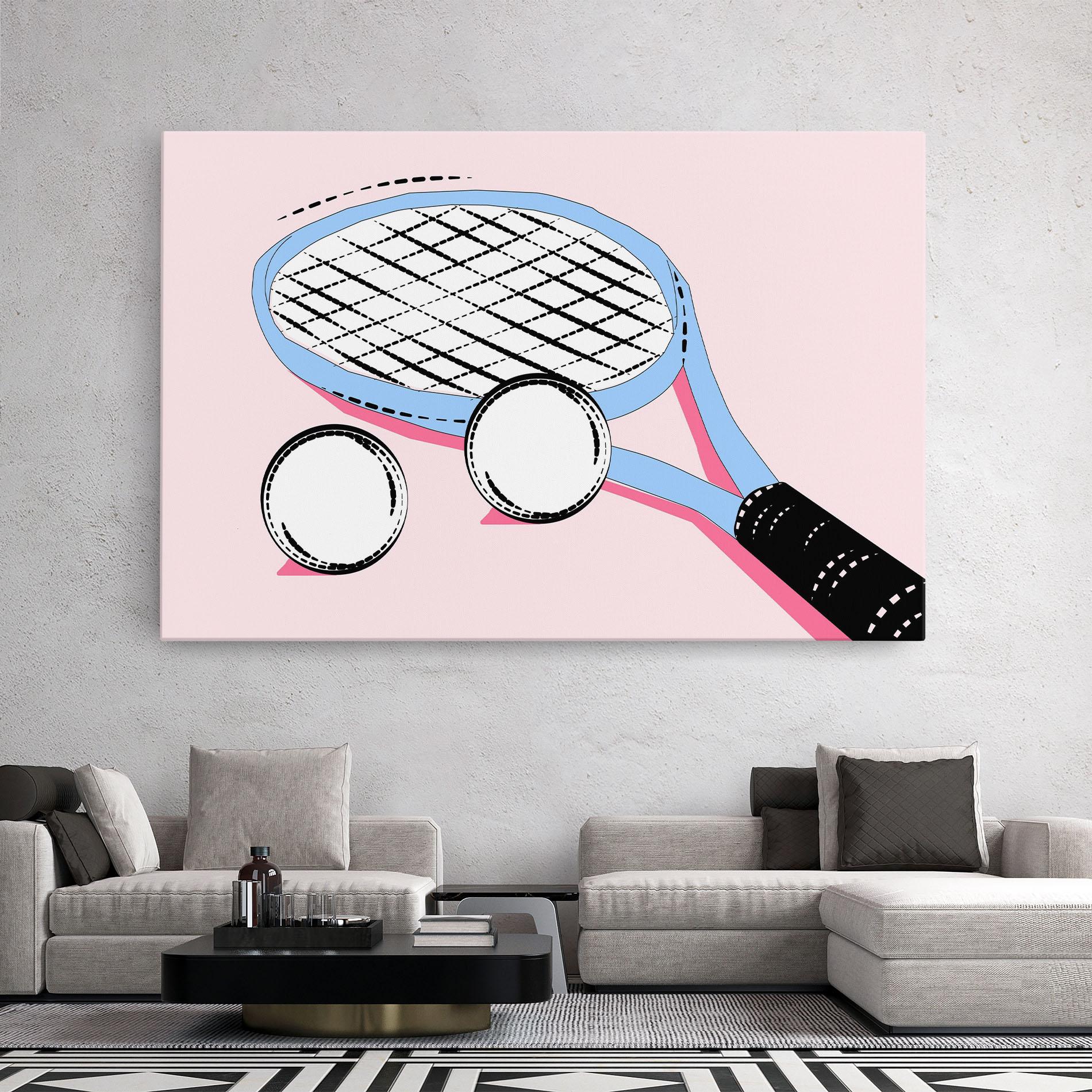 Tablou Canvas Pink Tennis mockup 2