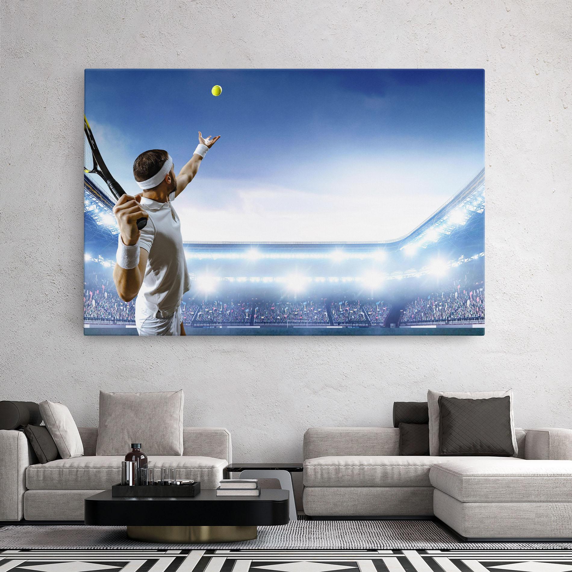 Tablou Canvas Stadium Tennis Player mockup 2