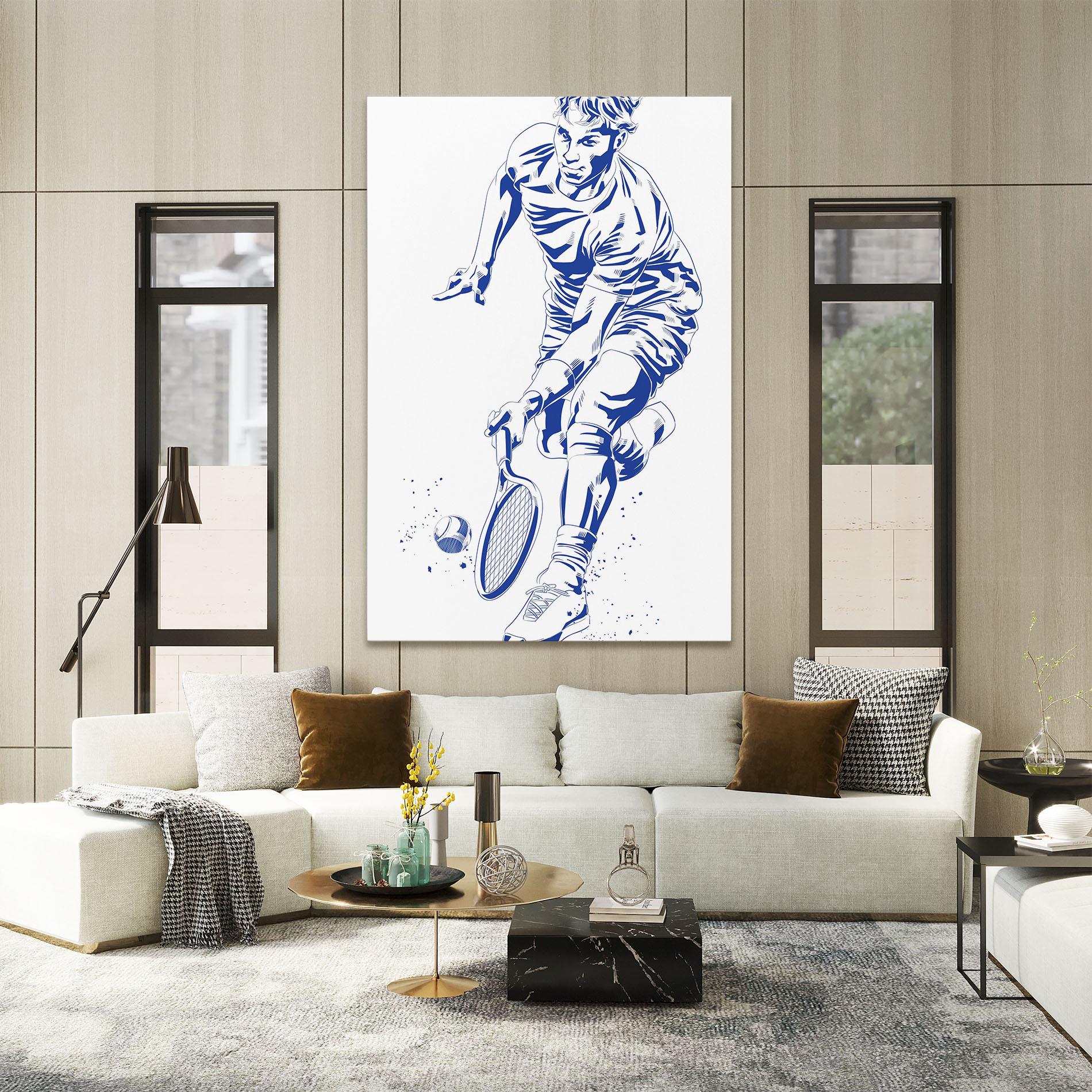 Tablou Canvas Blue Tennis mockup 2