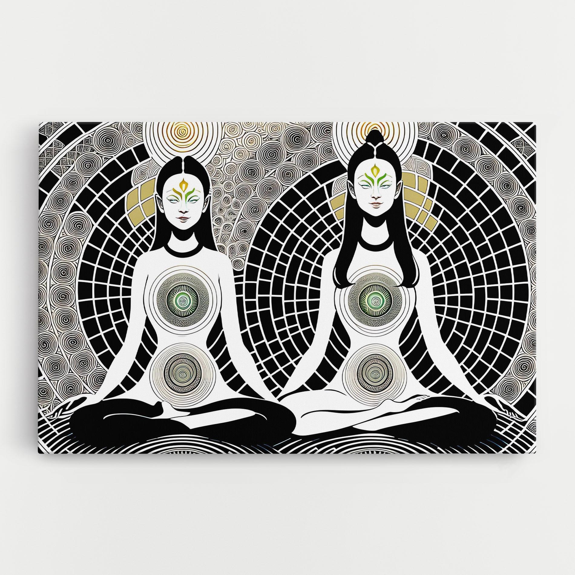 Tablou Canvas Clolorful Meditation mockup 0