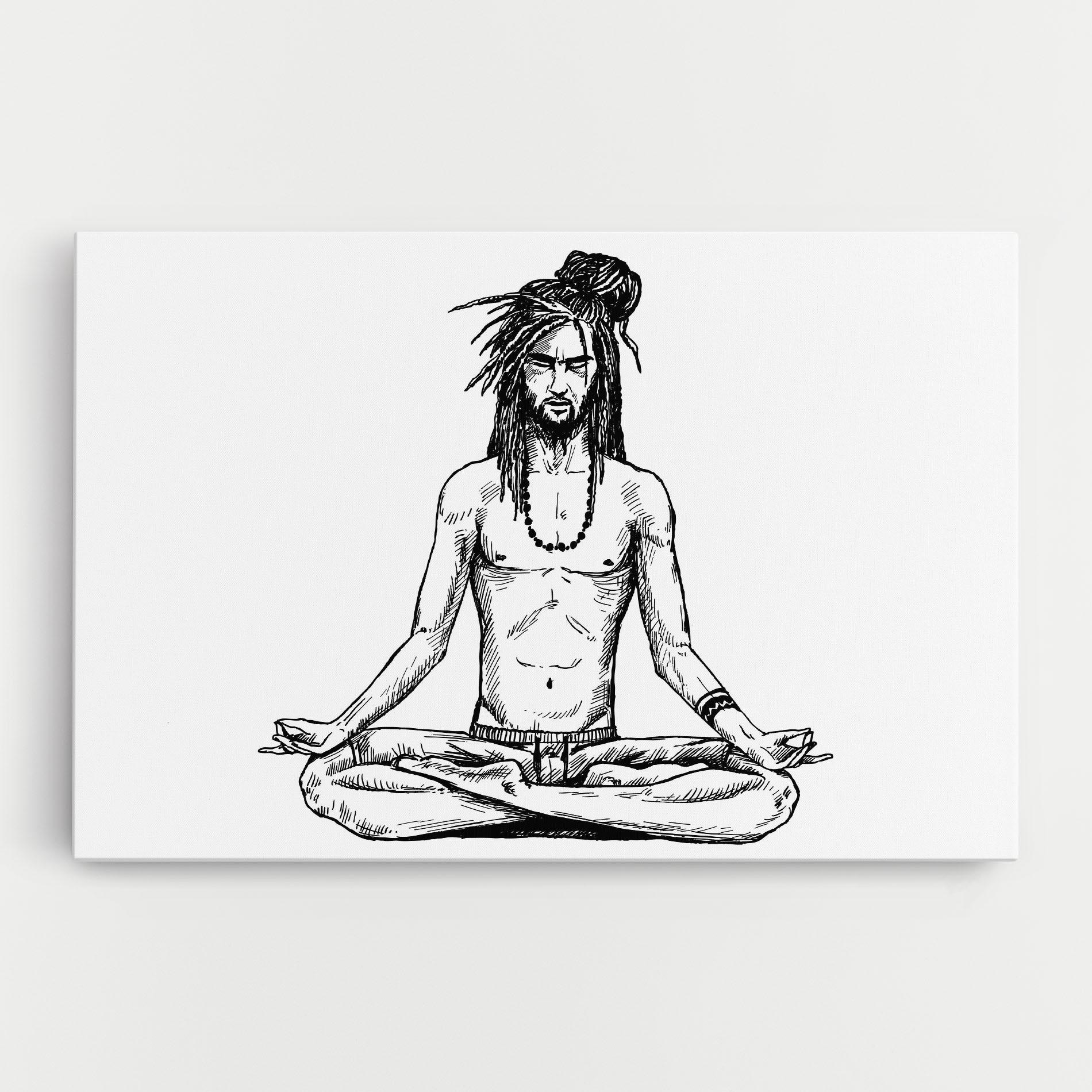 Tablou Canvas Focused Meditation mockup 0