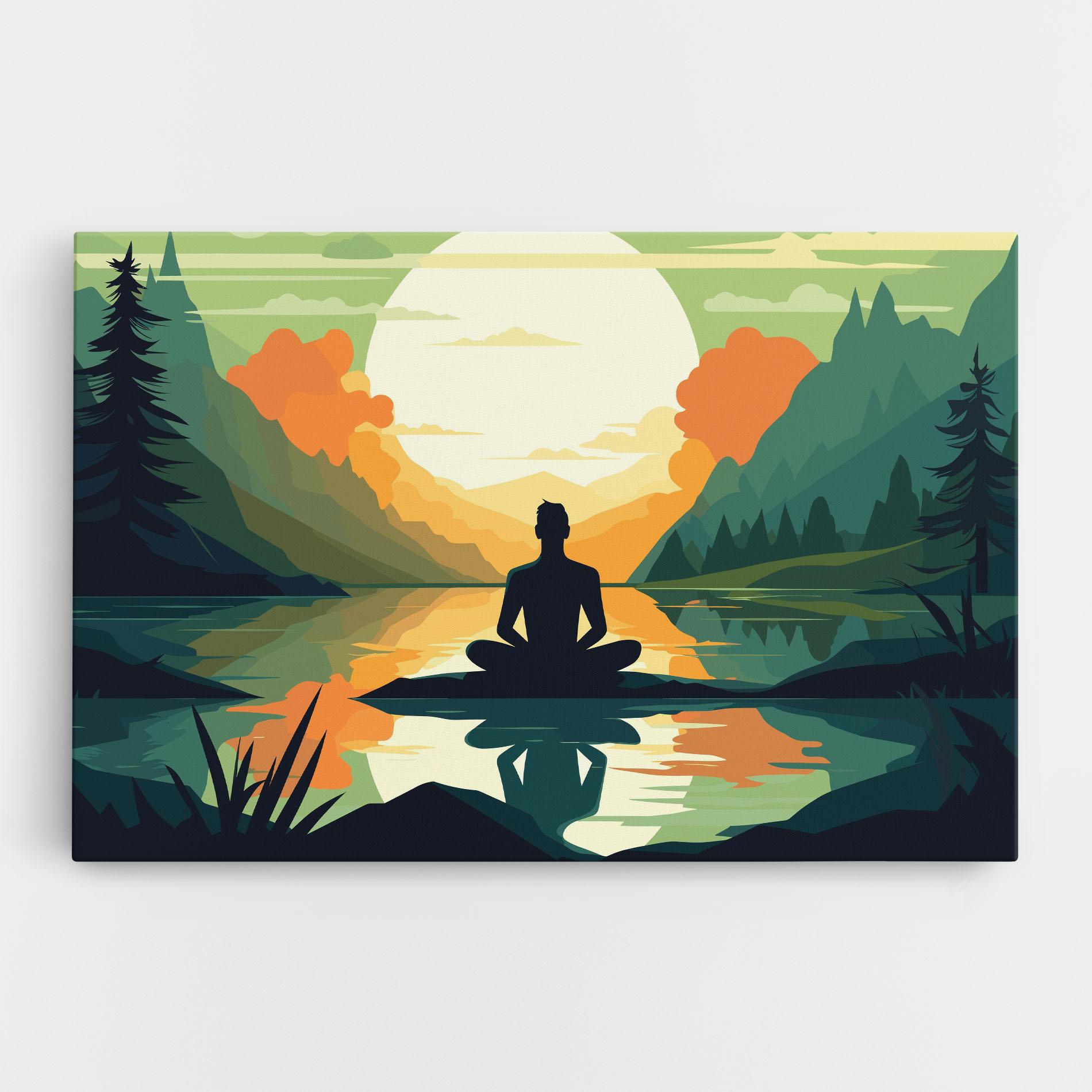 Tablou Canvas Forest Yoga mockup 0