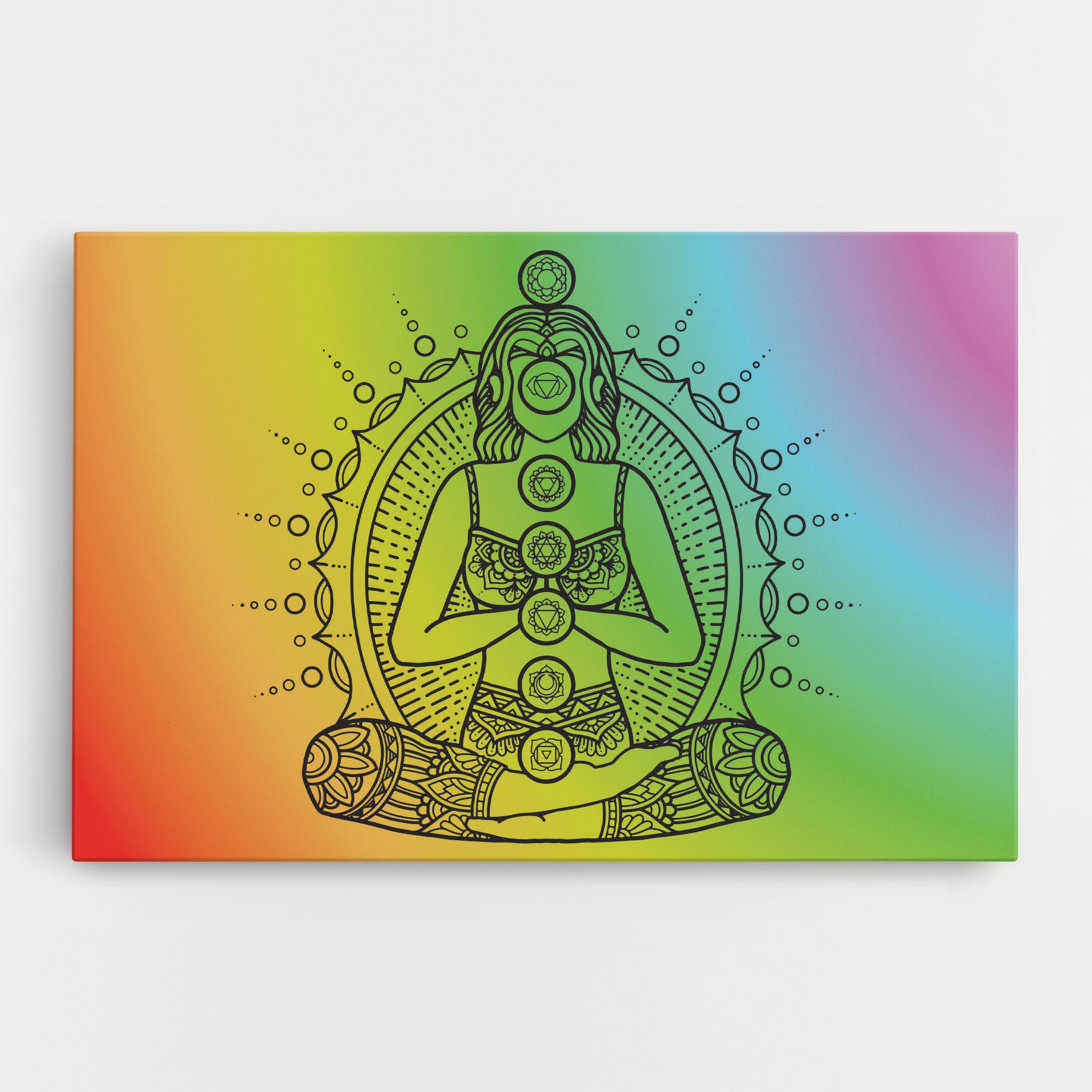 Tablou Canvas Girl Meditation mockup 0