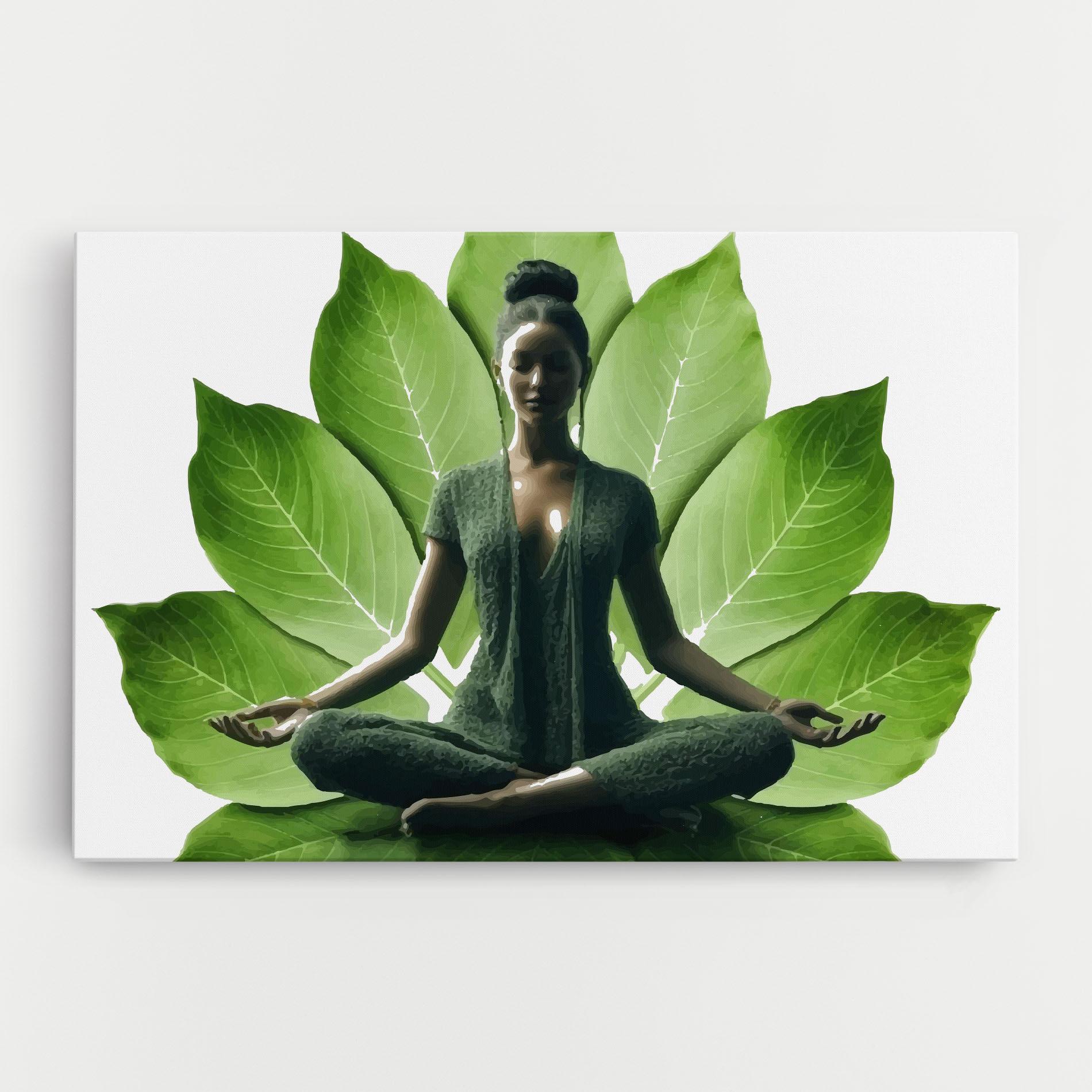 Tablou Canvas Leaf Yoga mockup 0