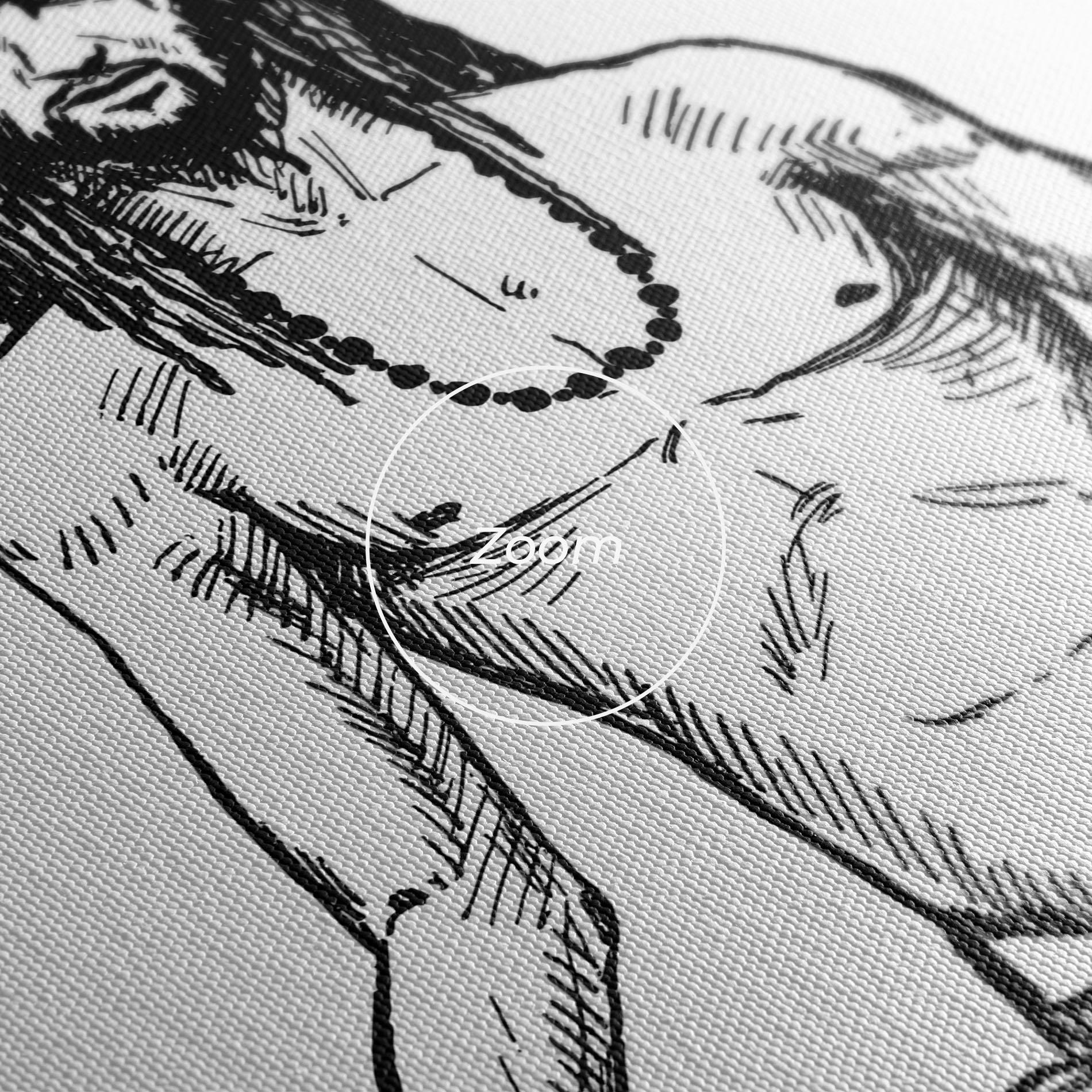 Tablou Canvas Focused Meditation mockup 3