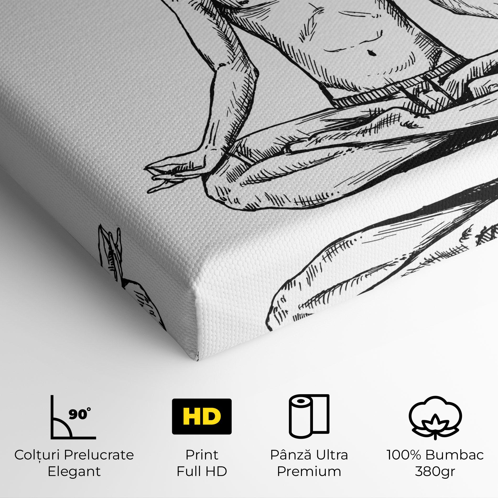 Tablou Canvas Focused Meditation mockup 4