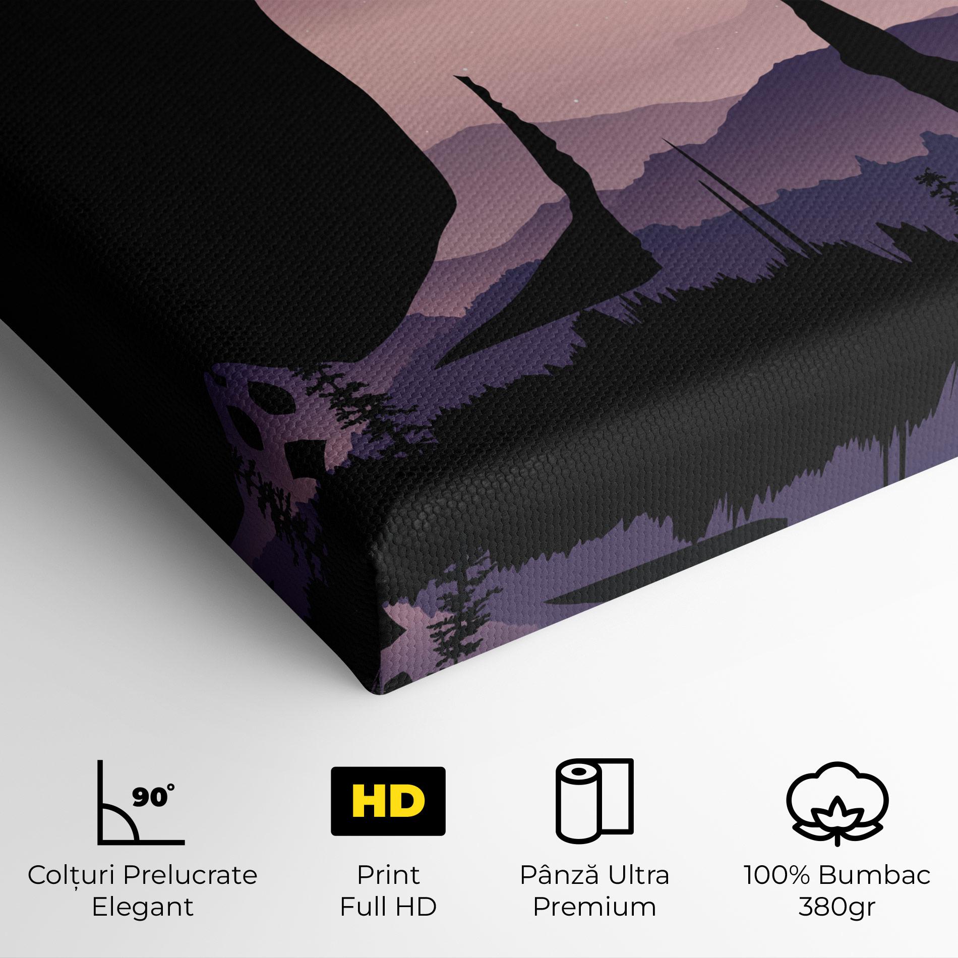 Tablou Canvas Forest Star Yoga mockup 4