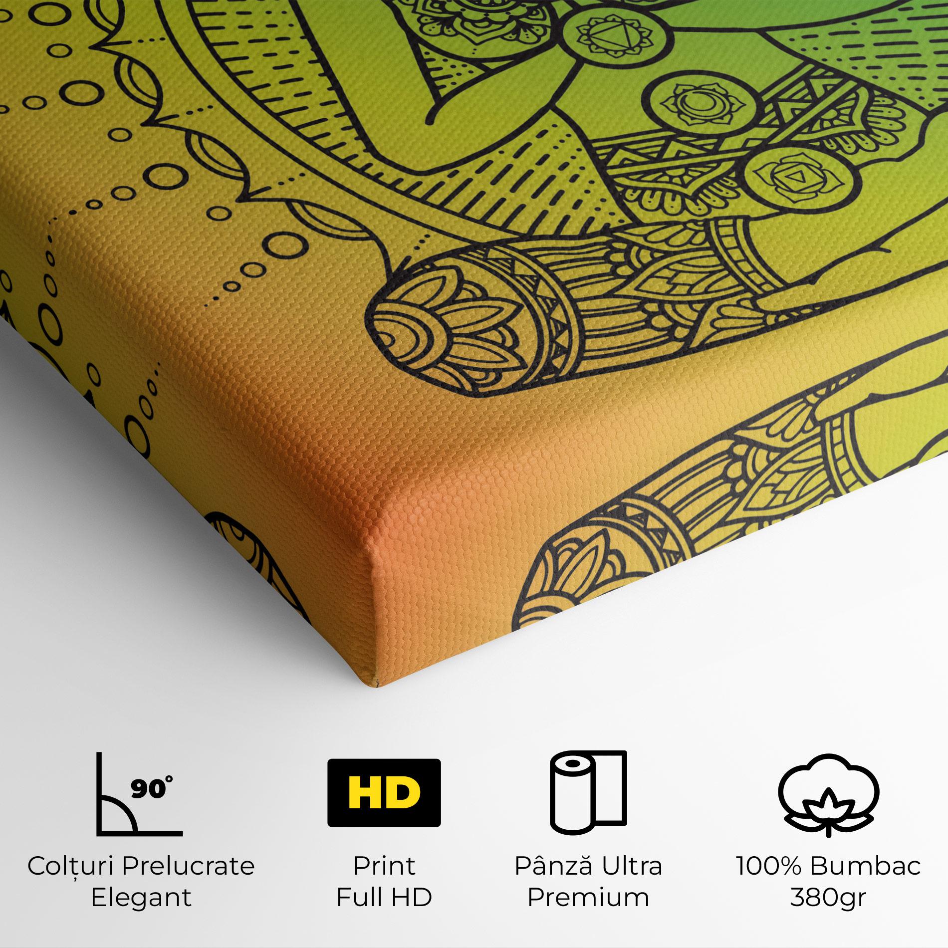 Tablou Canvas Girl Meditation mockup 4