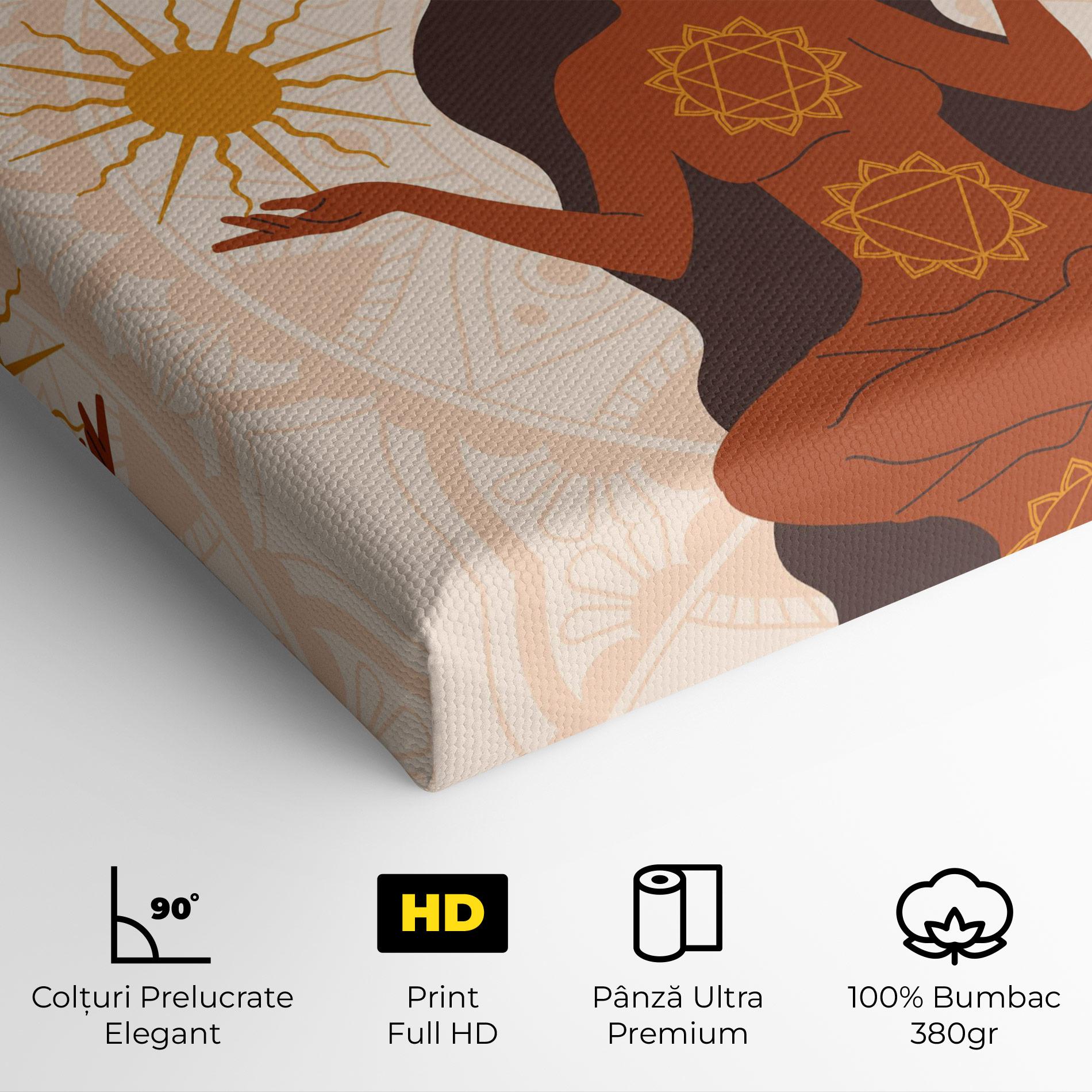 Tablou Canvas Moon Sun Meditation mockup 4