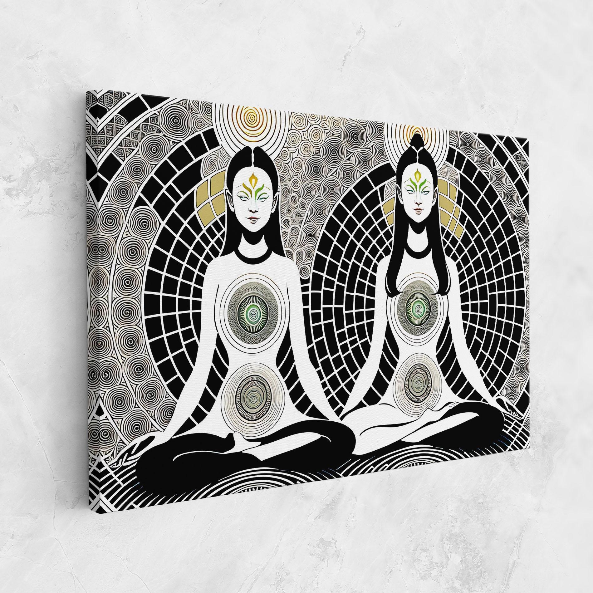 Tablou Canvas Clolorful Meditation mockup 1