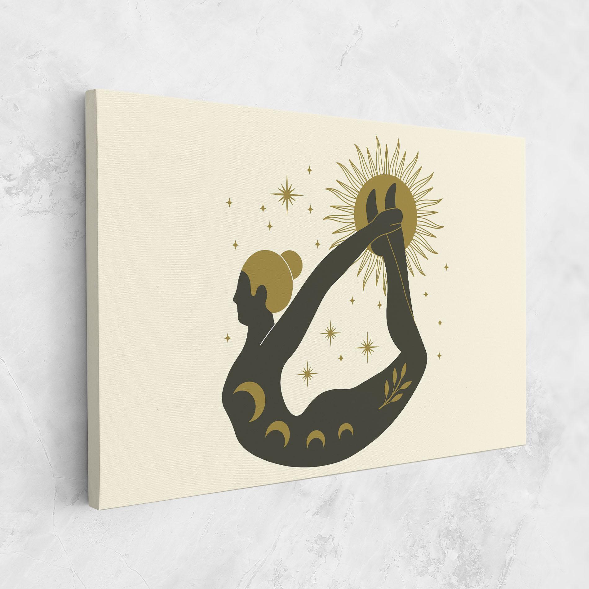 Tablou Canvas Dhanurasana mockup 1