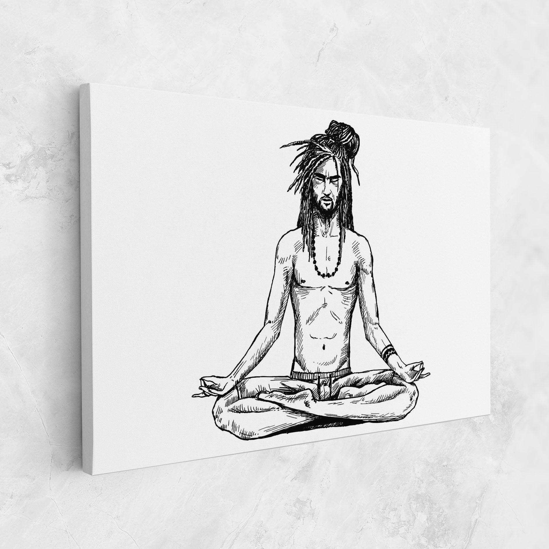 Tablou Canvas Focused Meditation mockup 1