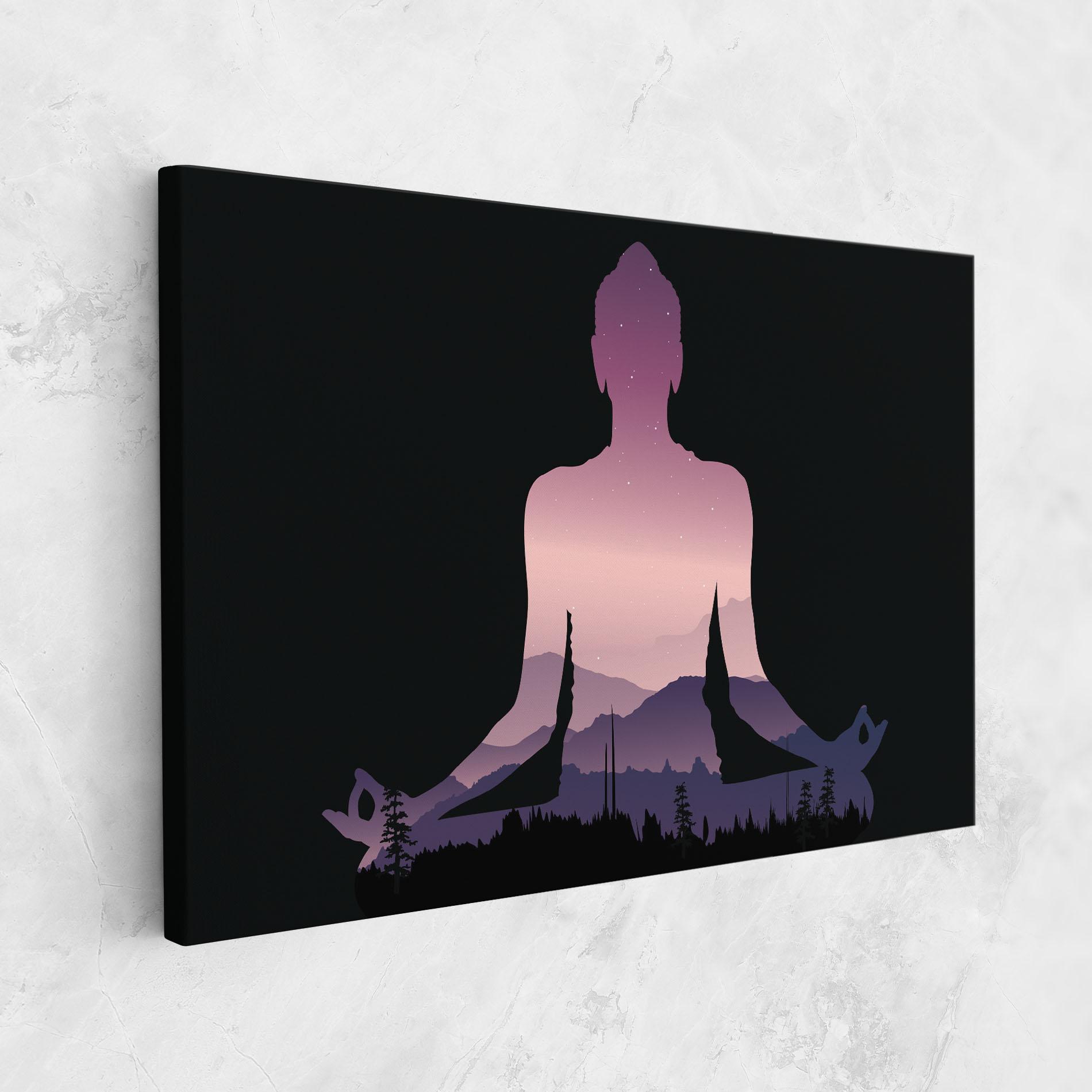 Tablou Canvas Forest Star Yoga mockup 1