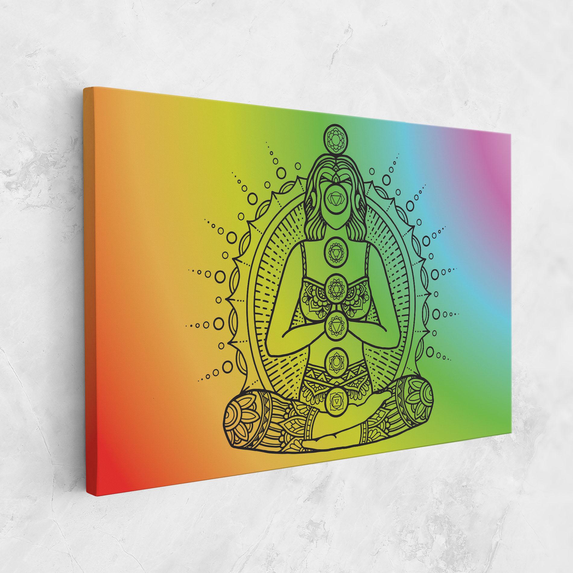 Tablou Canvas Girl Meditation mockup 1