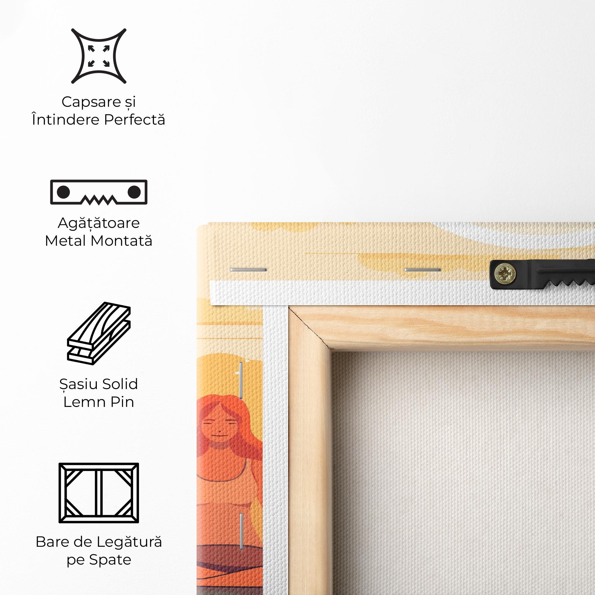 Tablou Canvas Three Yoga Girls mockup 5