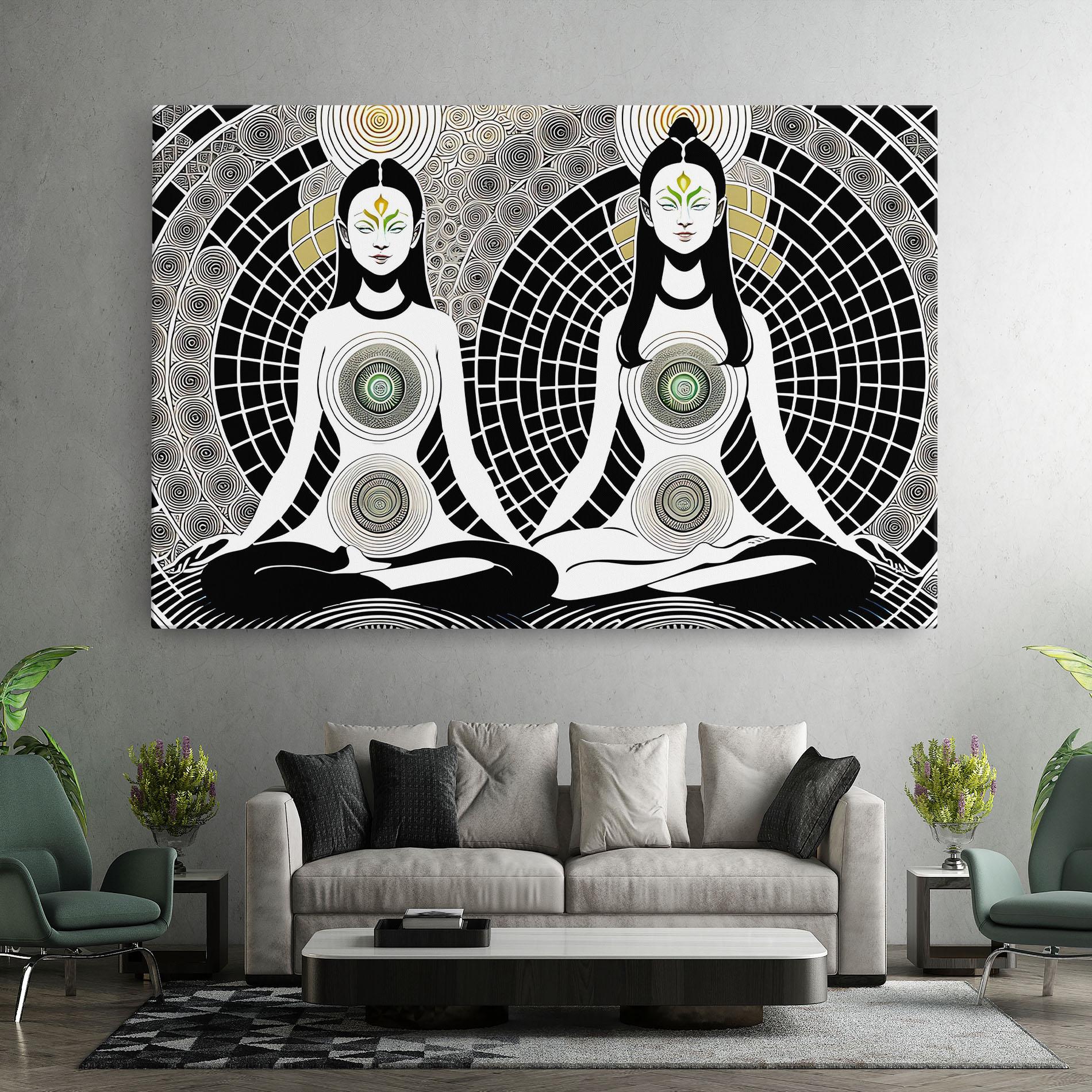 Tablou Canvas Clolorful Meditation mockup 7