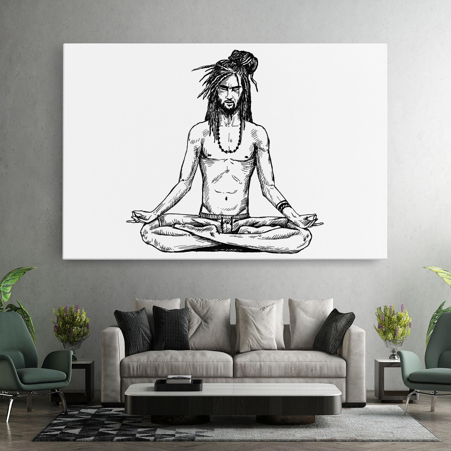 Tablou Canvas Focused Meditation mockup 7