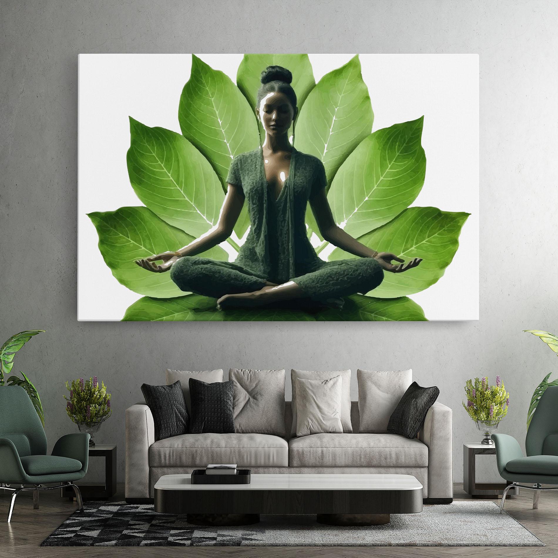 Tablou Canvas Leaf Yoga mockup 7