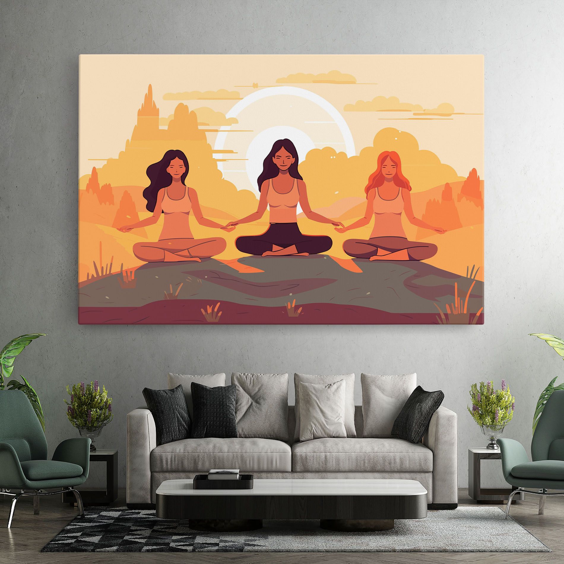 Three Yoga Girls mockup 7