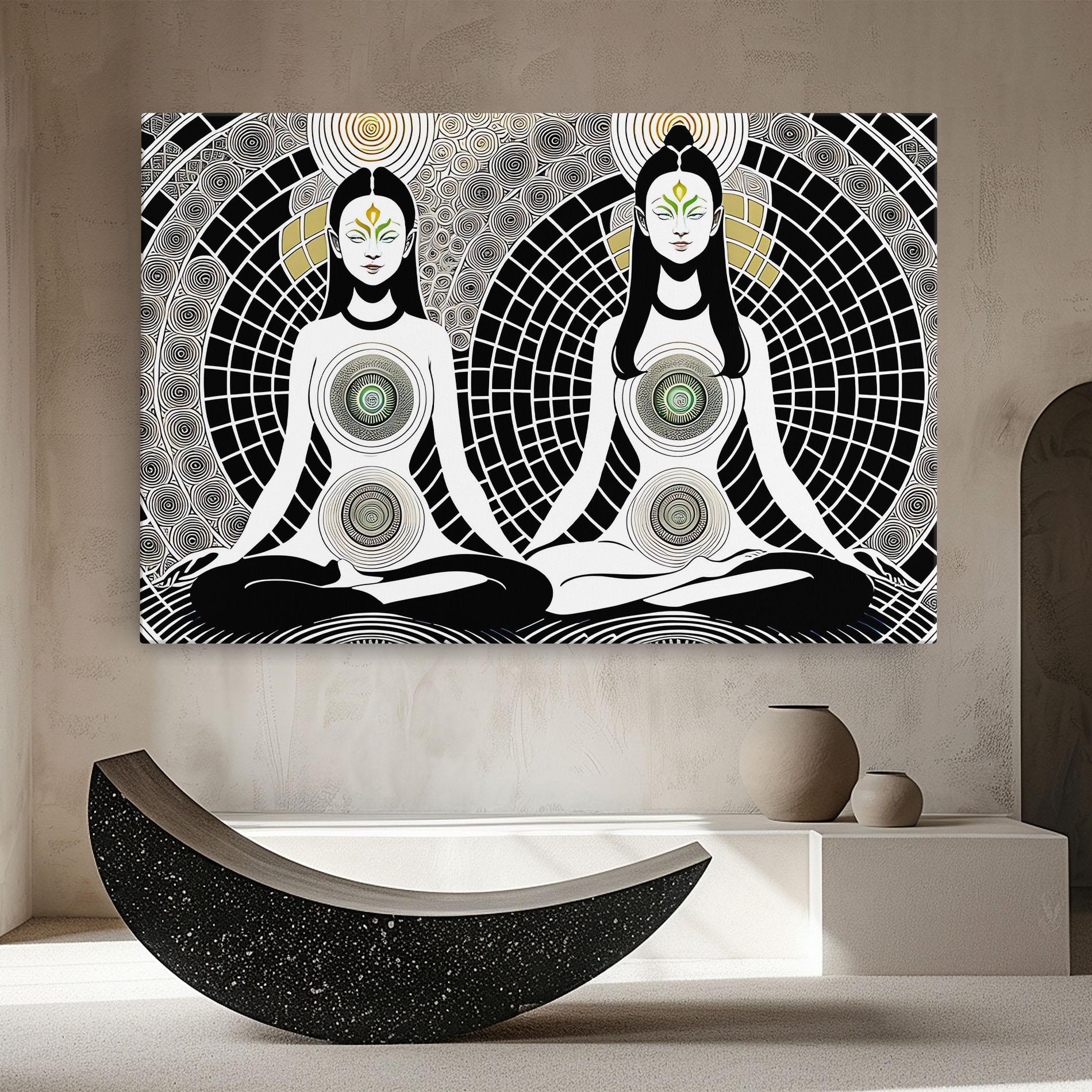 Tablou Canvas Clolorful Meditation mockup 8