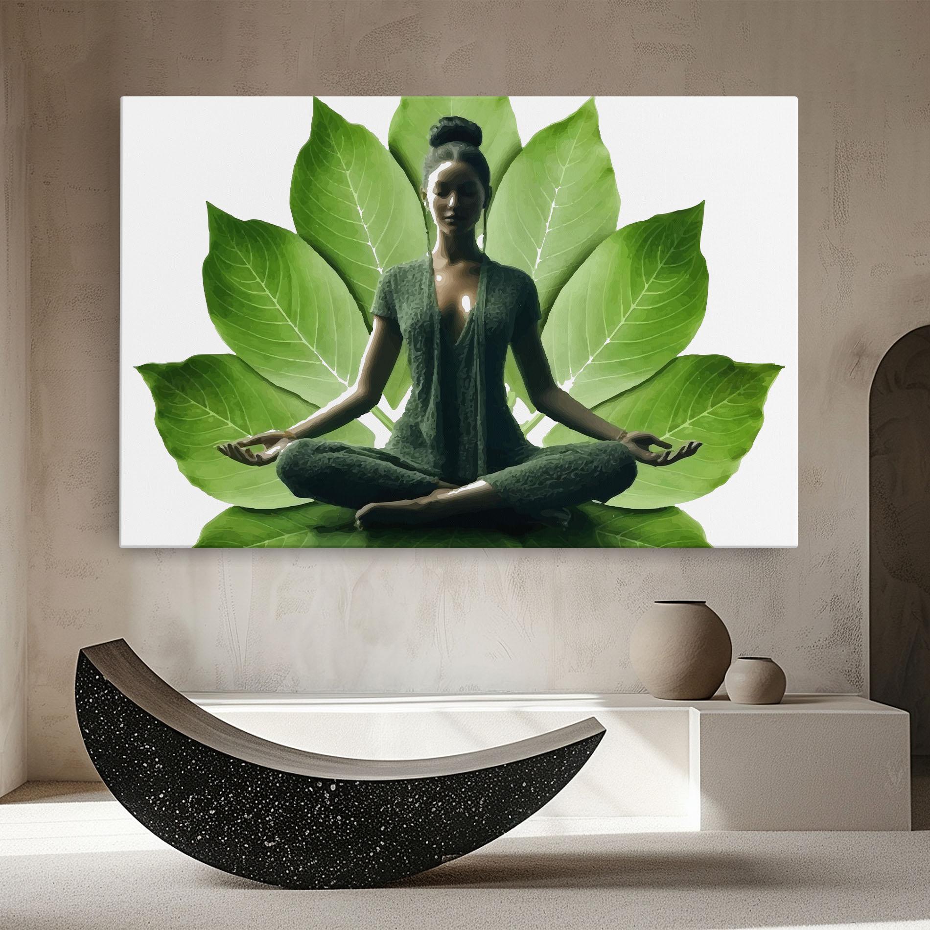 Tablou Canvas Leaf Yoga mockup 8