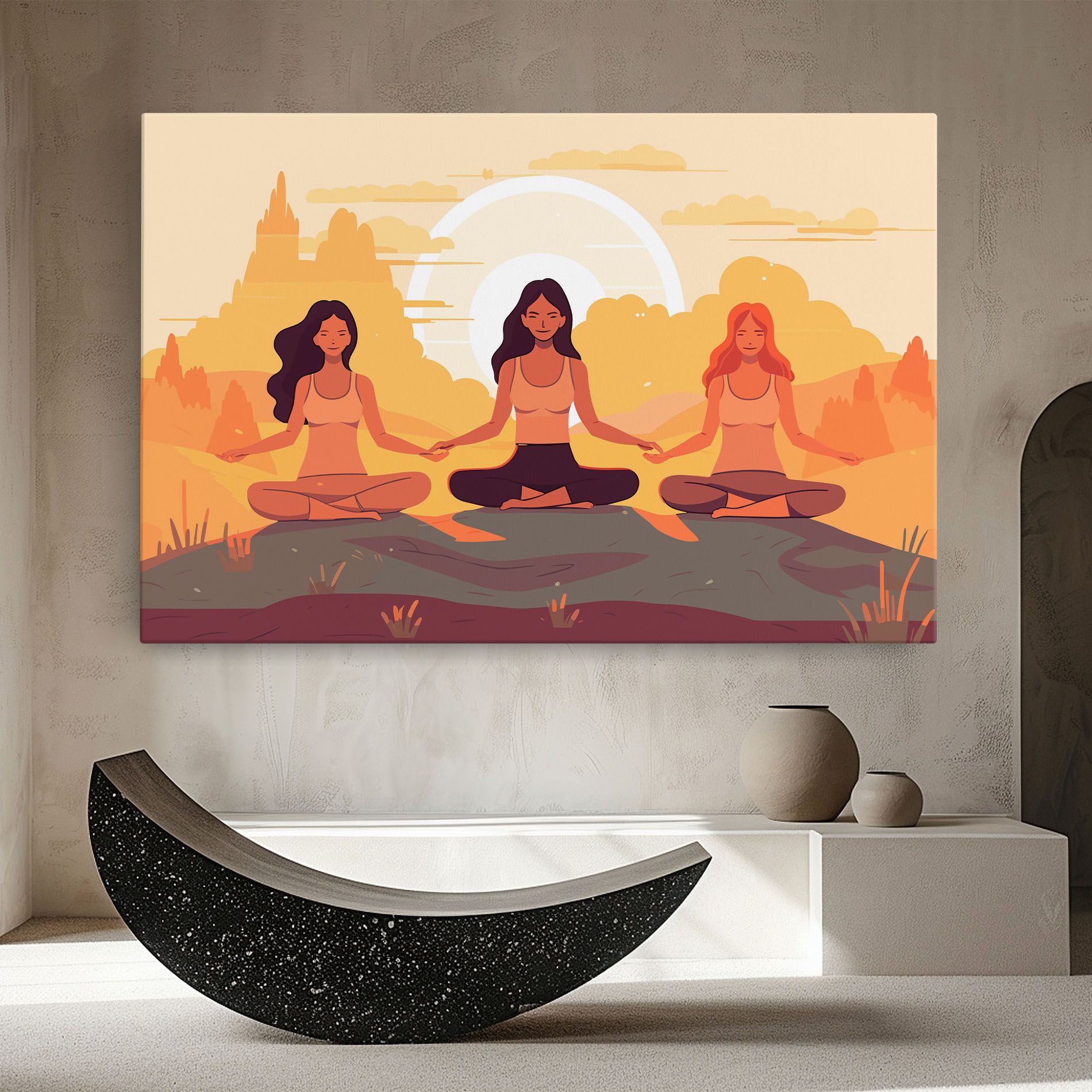 Three Yoga Girls mockup 8
