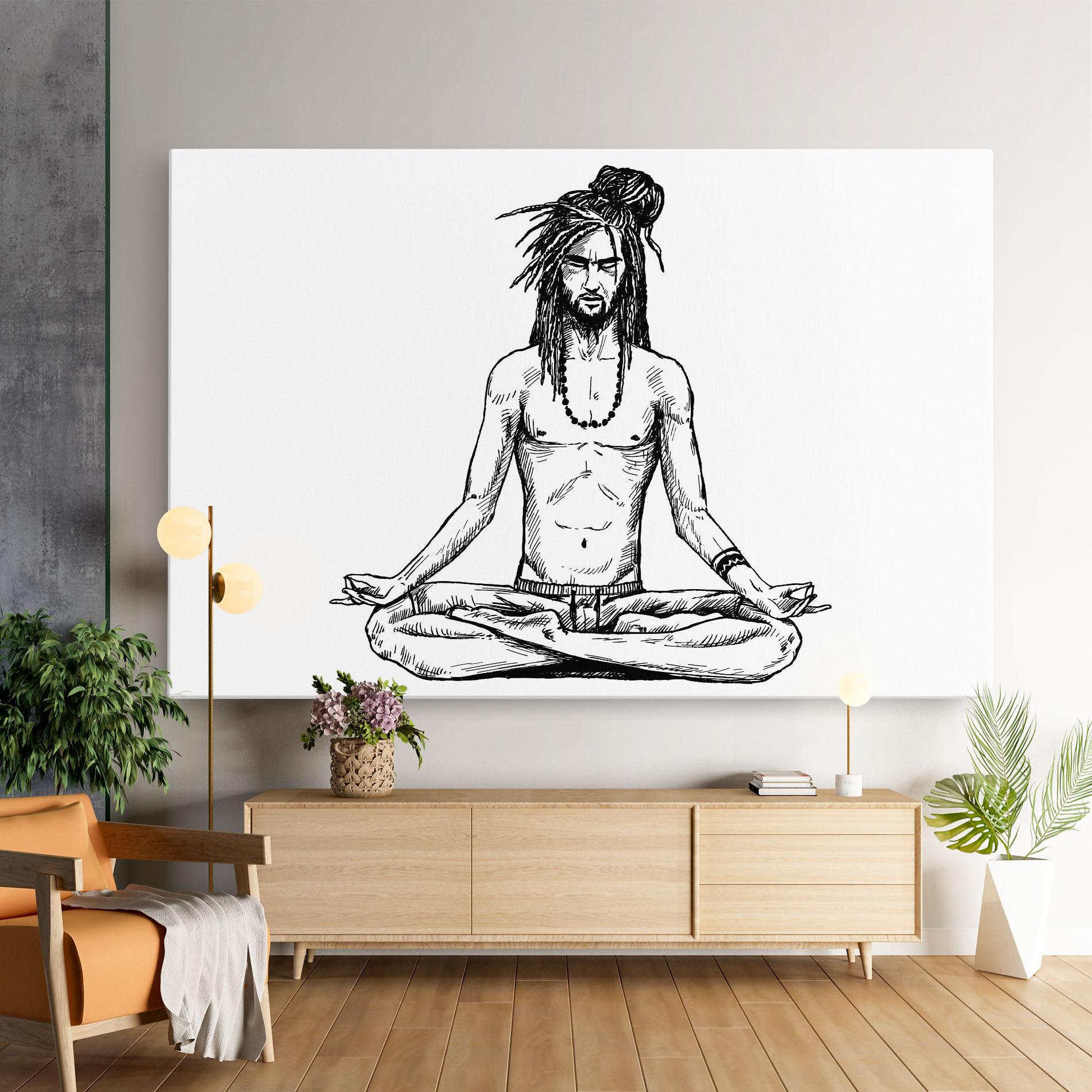Tablou Canvas Focused Meditation mockup 9