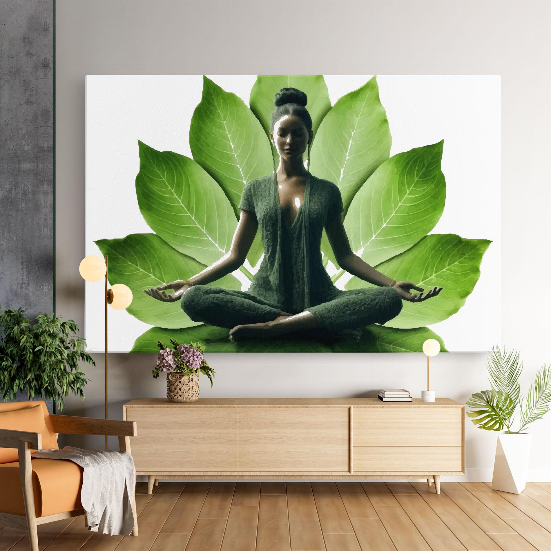 Tablou Canvas Leaf Yoga mockup 9
