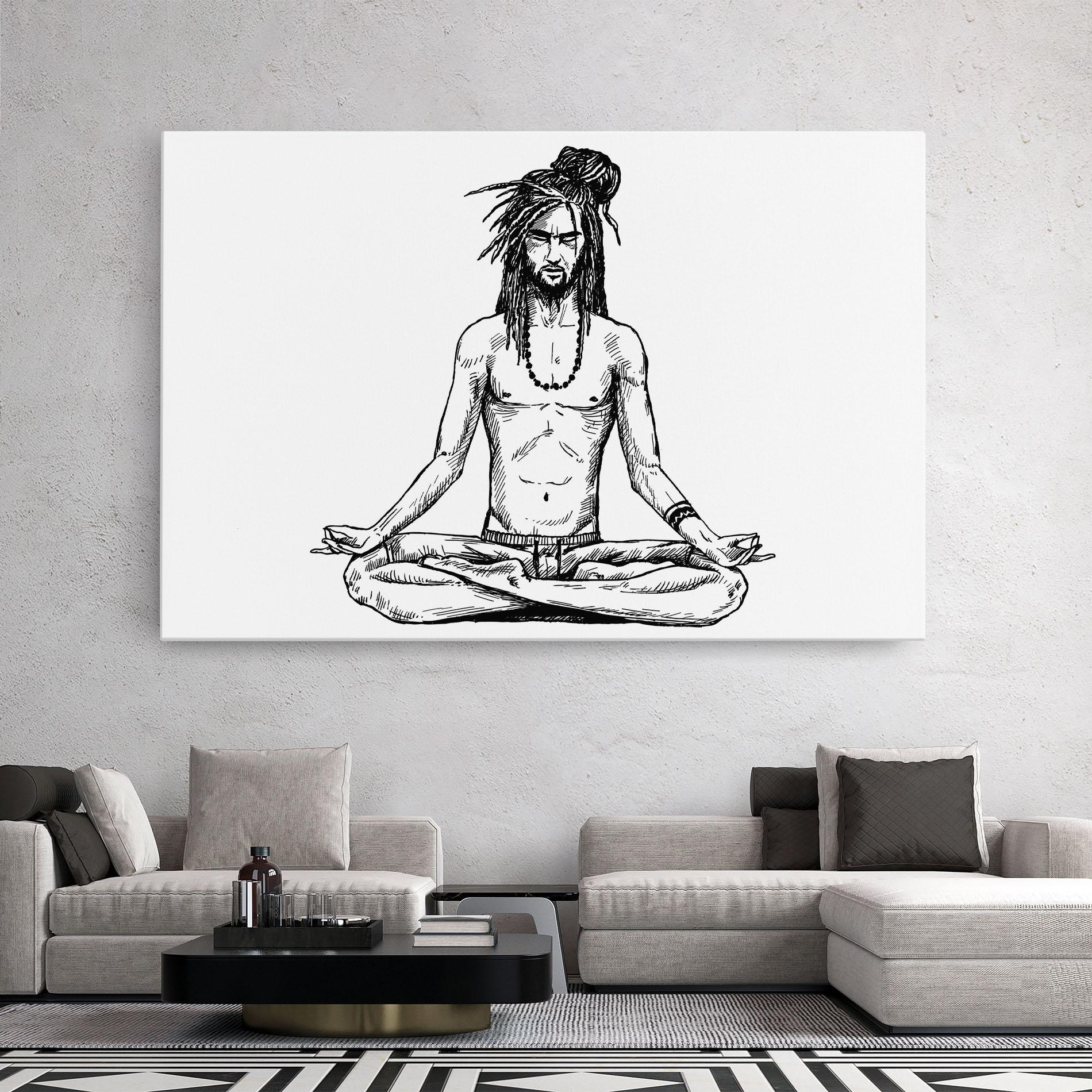Tablou Canvas Focused Meditation mockup 2