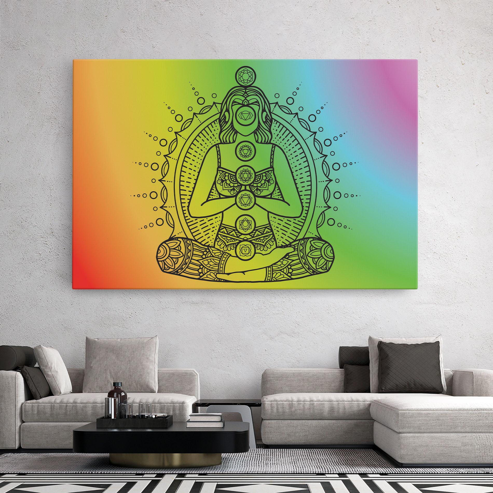 Tablou Canvas Girl Meditation mockup 2