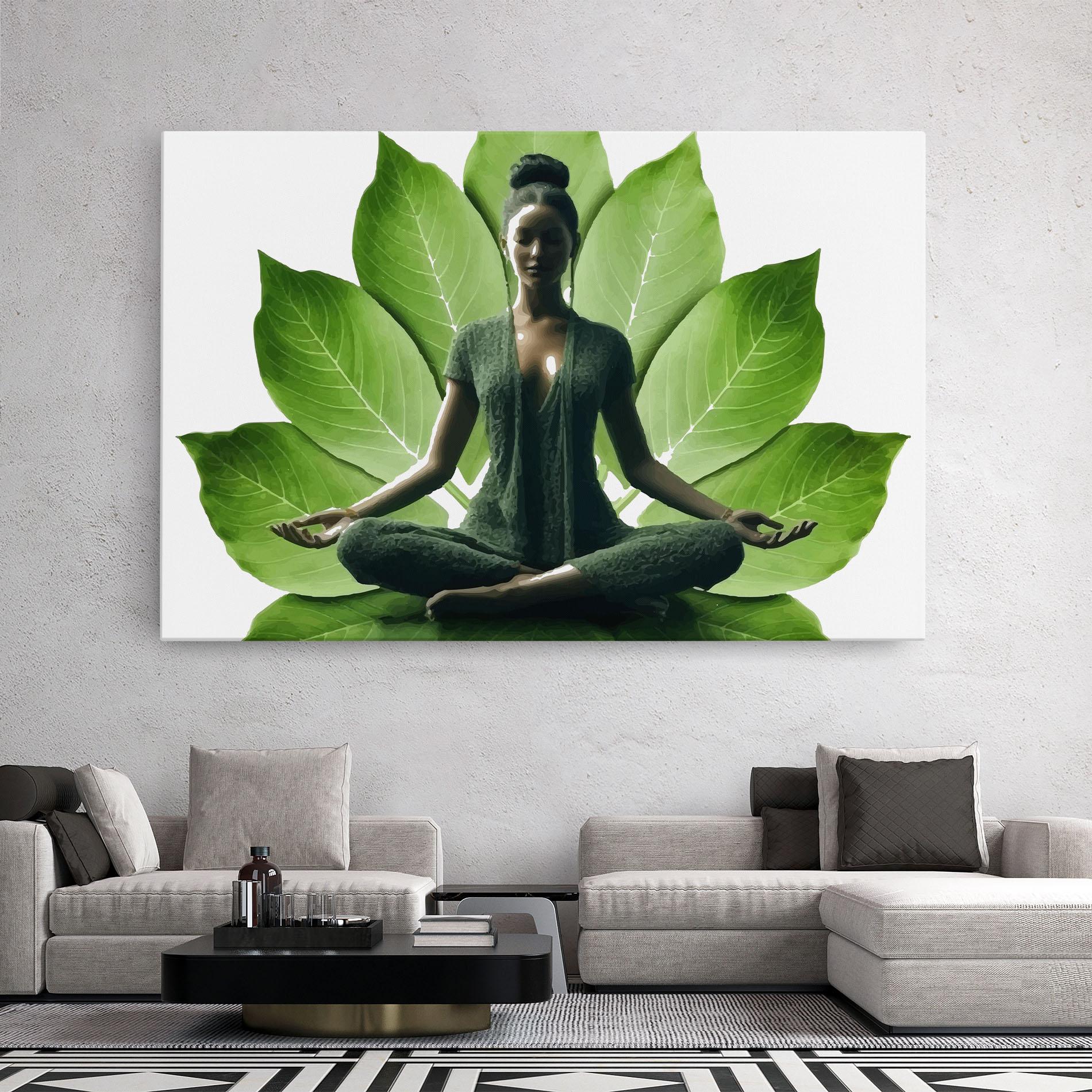Tablou Canvas Leaf Yoga mockup 2