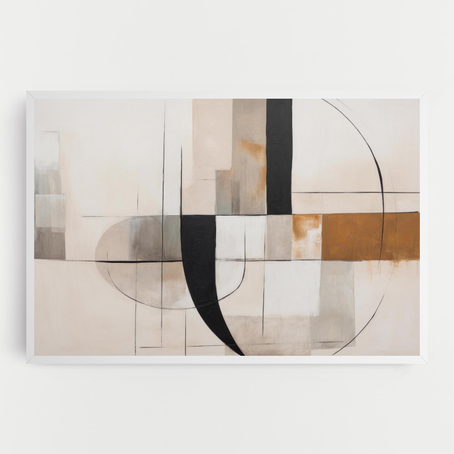 Tablou Canvas Black Abstract Lines mockup 0