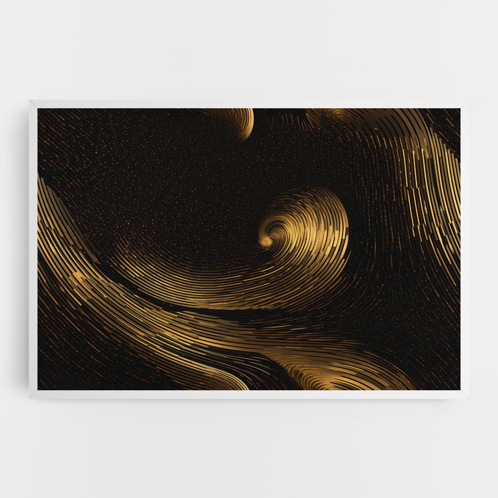 Black Painting With Gold mockup 0