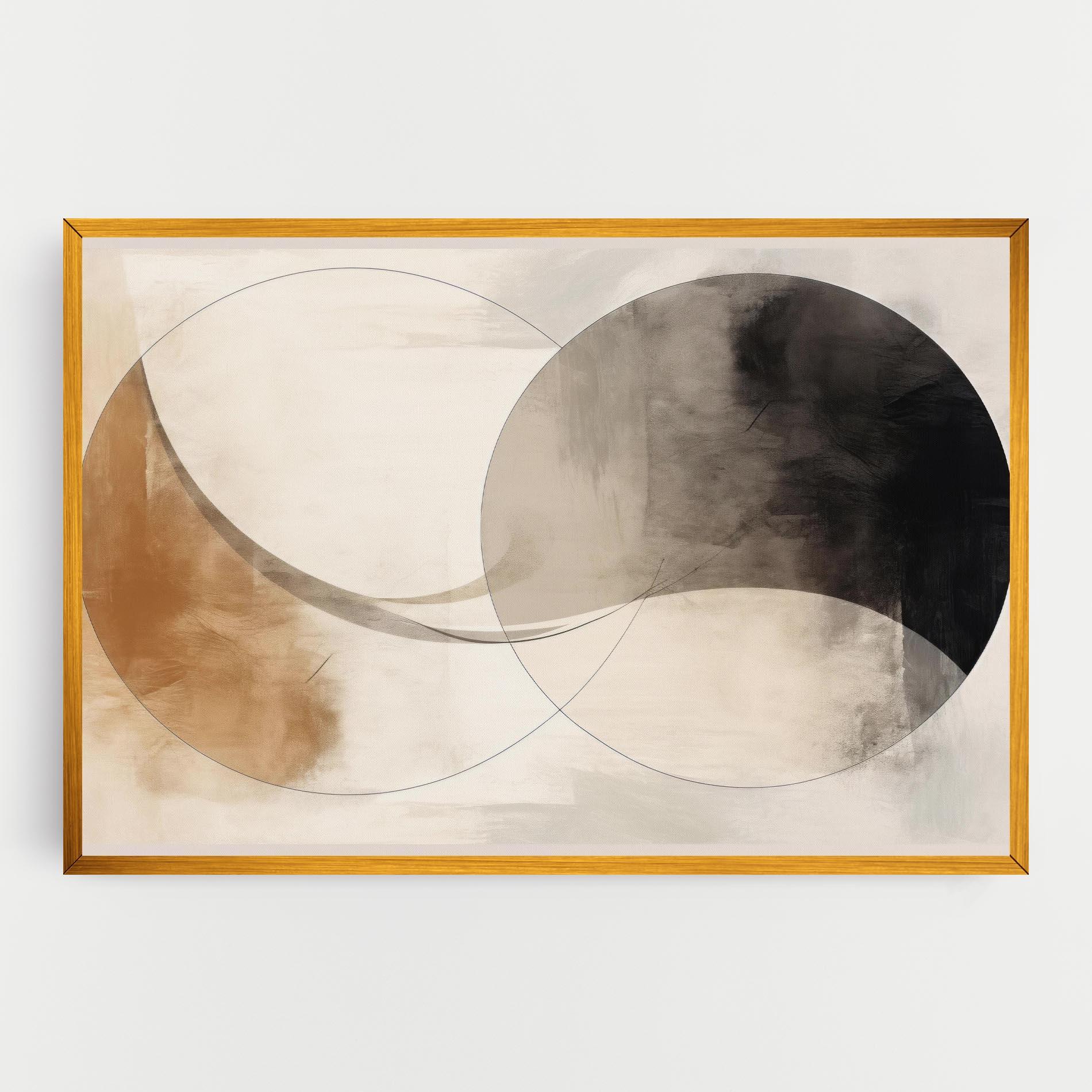 Tablou Canvas Abstract Circle Painting mockup 0
