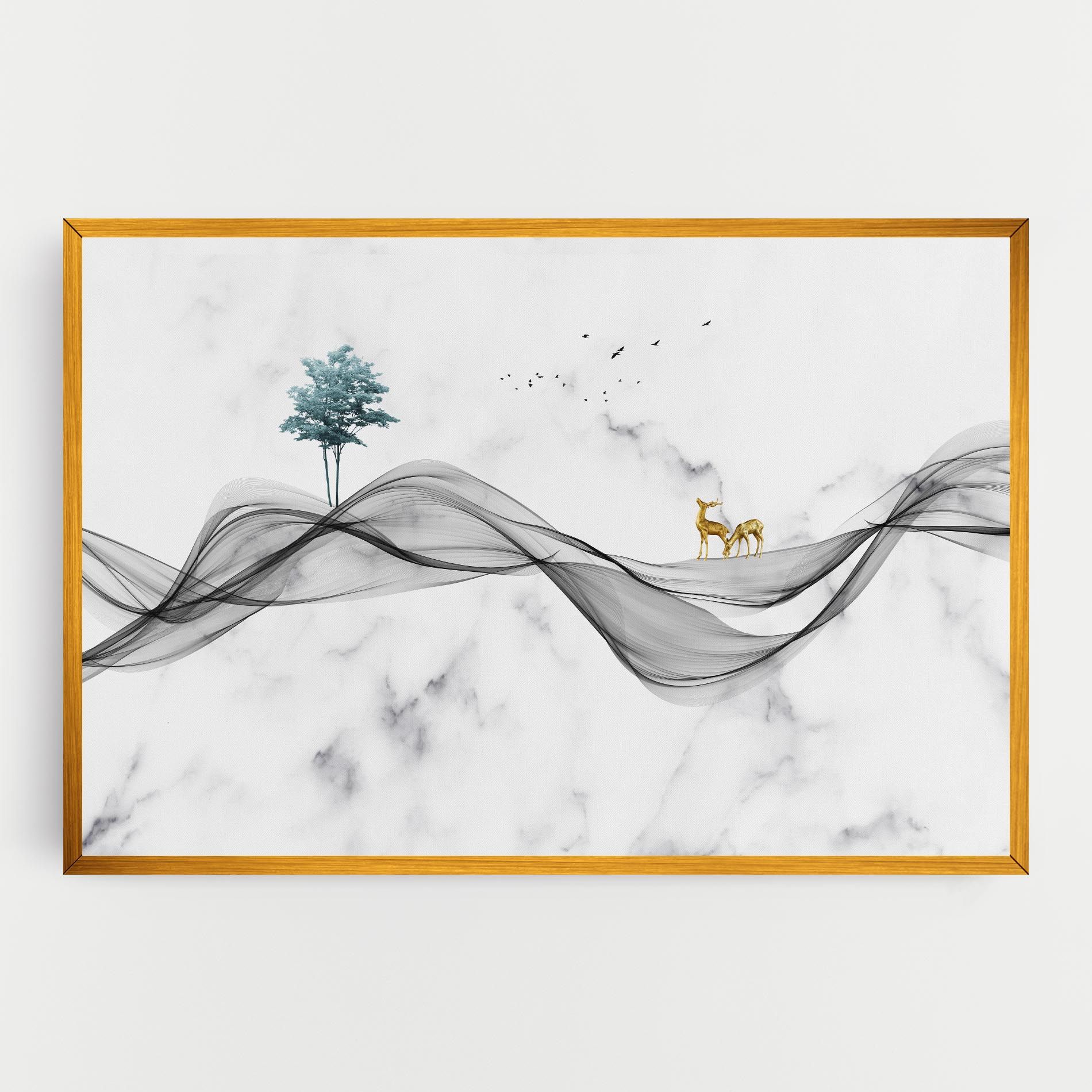 Abstract Golden Landscape 1 mockup 0