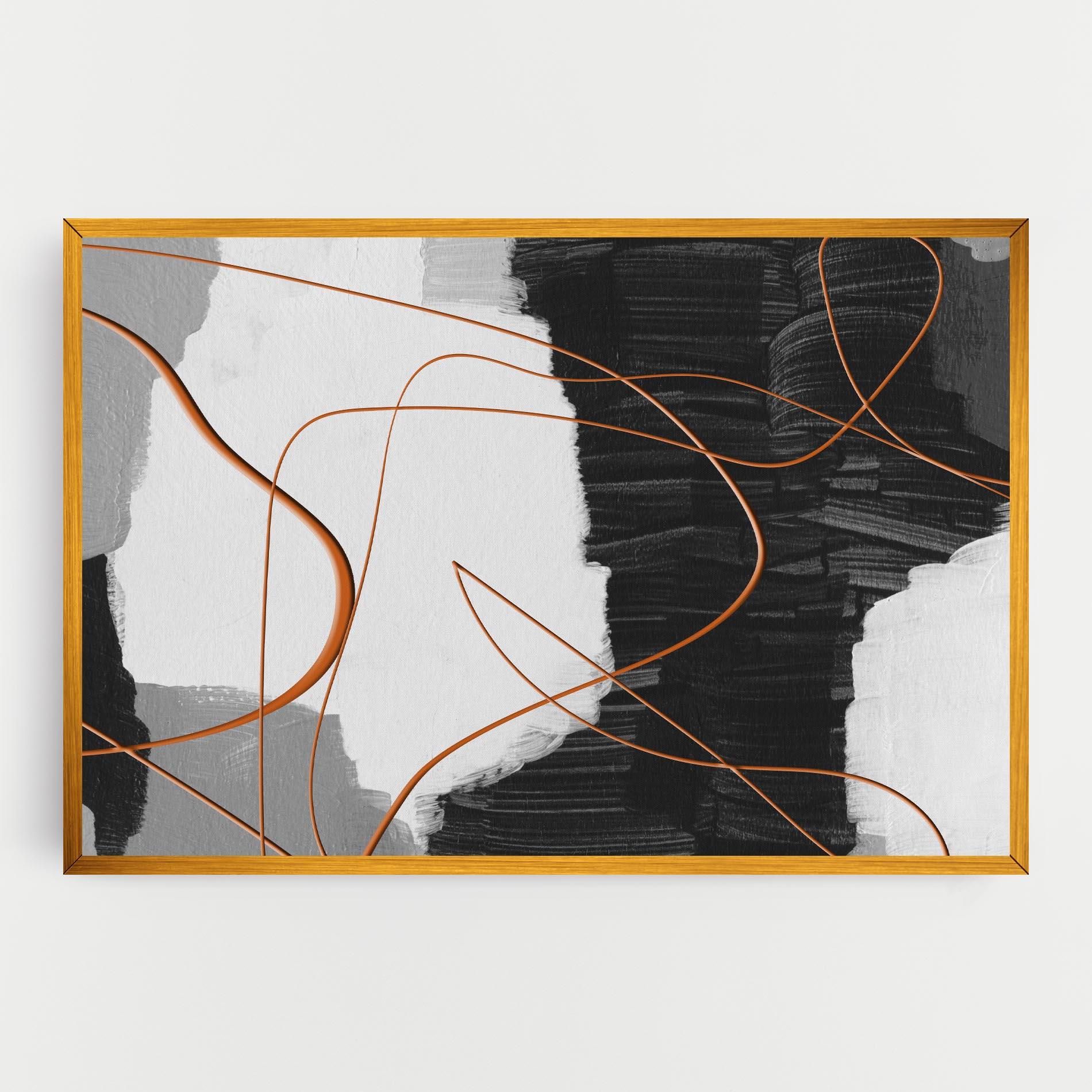 Tablou Canvas Abstract Ink Painting mockup 0