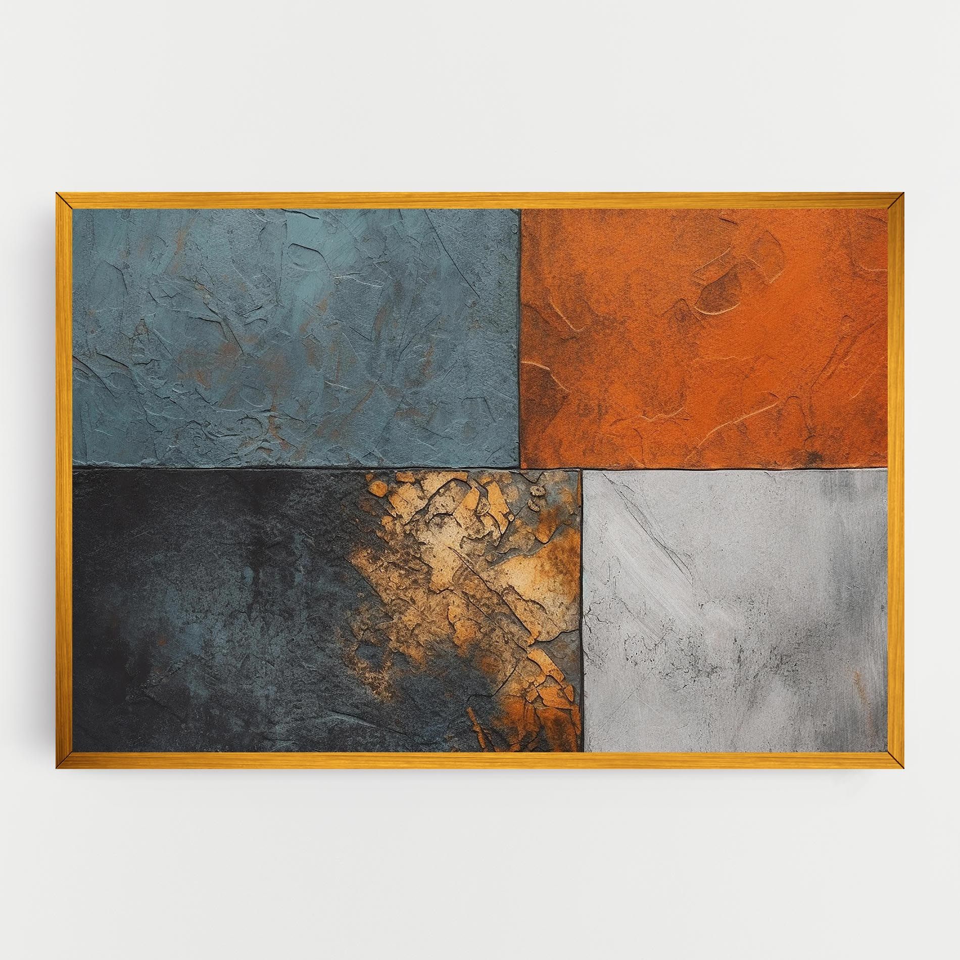 White Square With Gold mockup 0