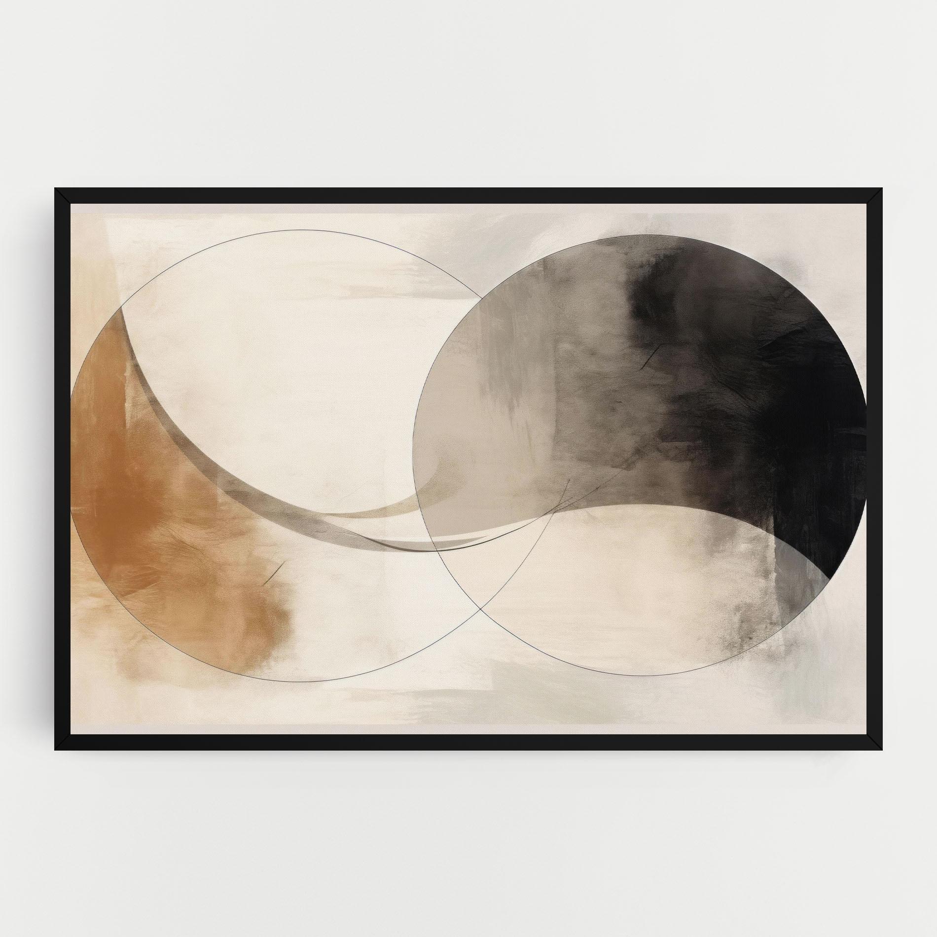 Tablou Canvas Abstract Circle Painting mockup 0