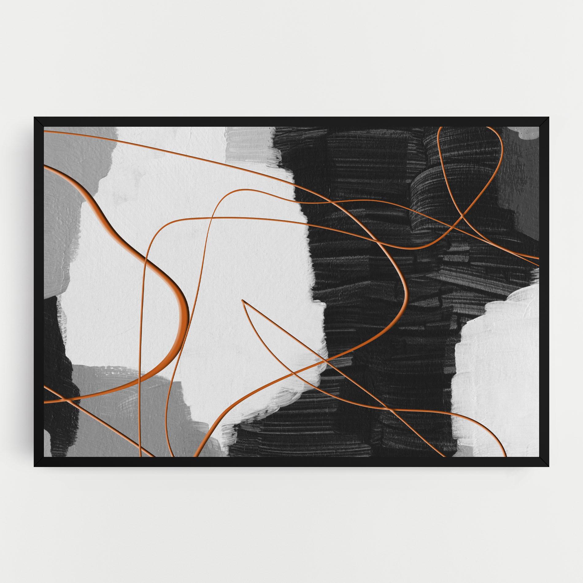 Tablou Canvas Abstract Ink Painting mockup 0