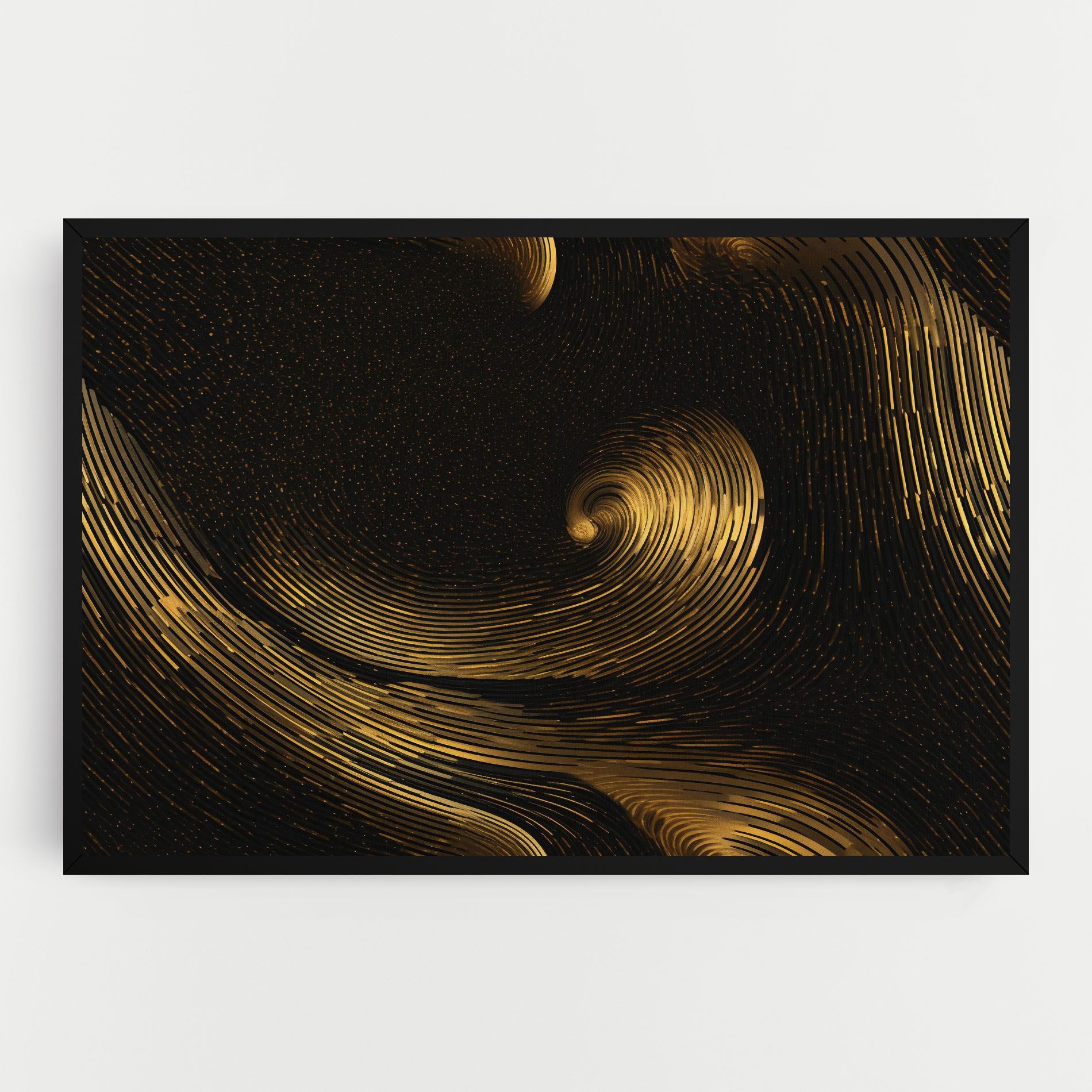 Black Painting With Gold mockup 0