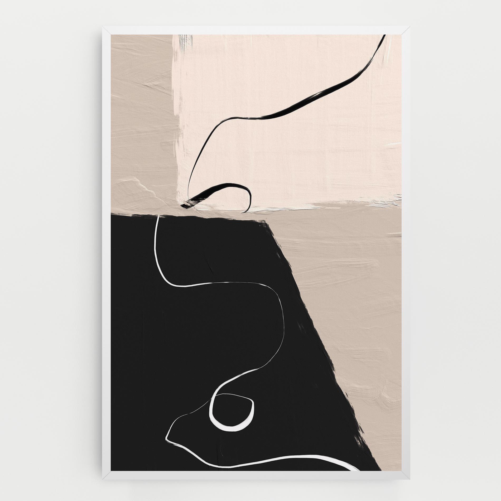 Tablou Canvas Black Brushstrokes mockup 0