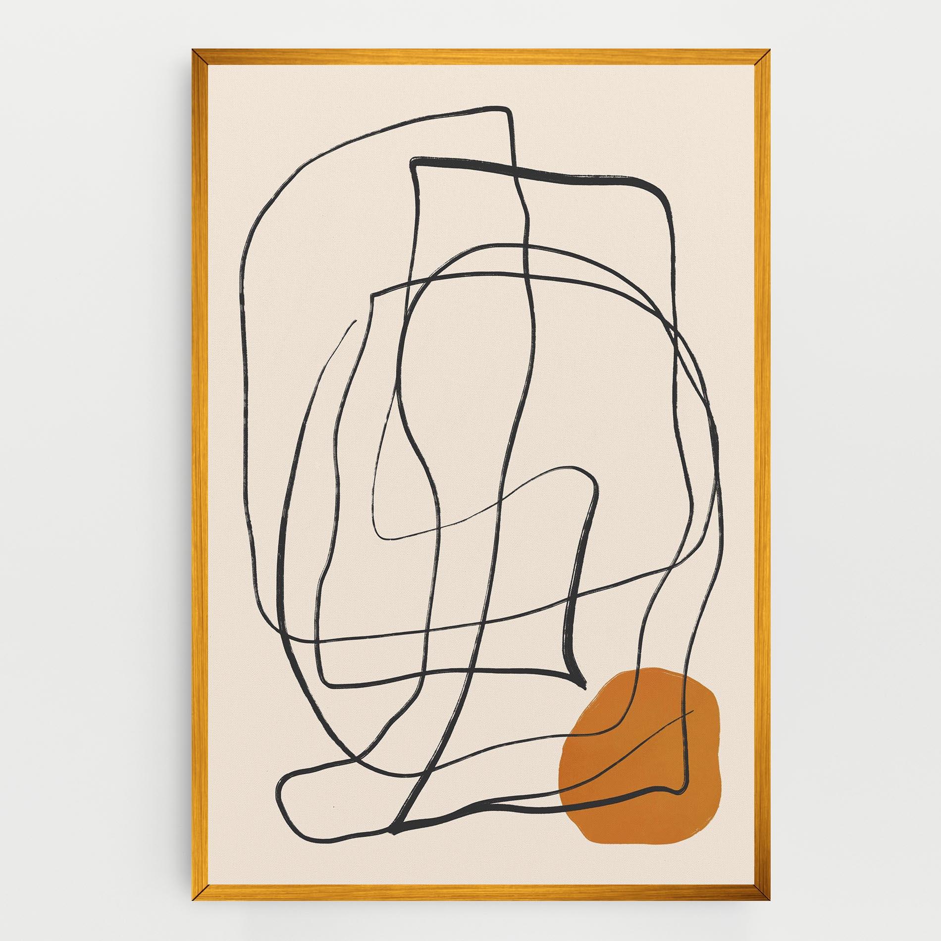 Tablou Canvas Handdrawn Lines mockup 0