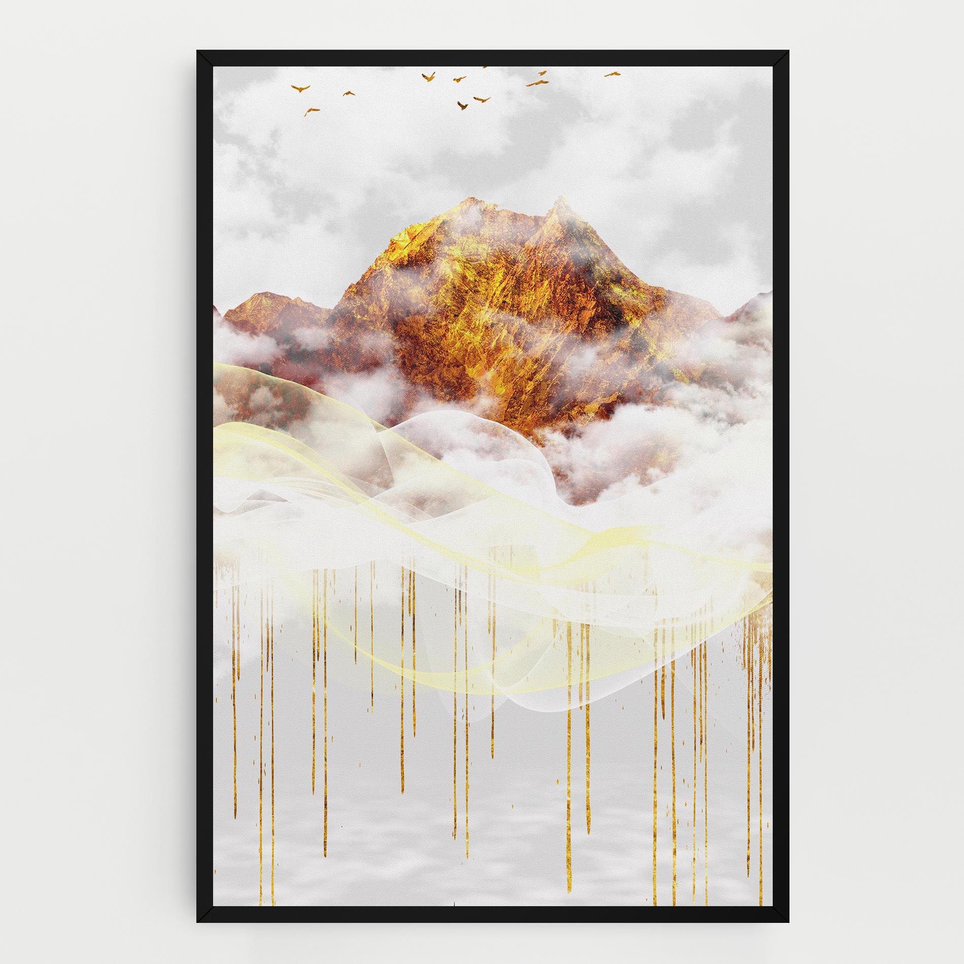 Abstract Golden Landscape 3 mockup 0