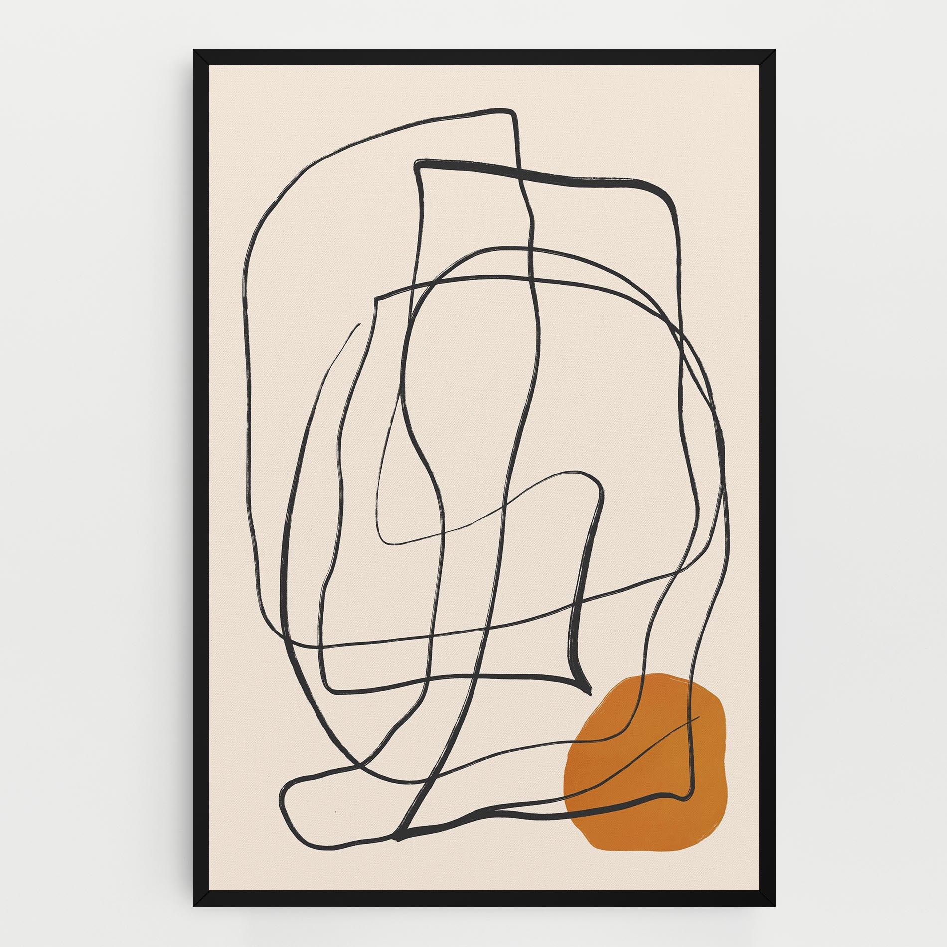 Tablou Canvas Handdrawn Lines mockup 0