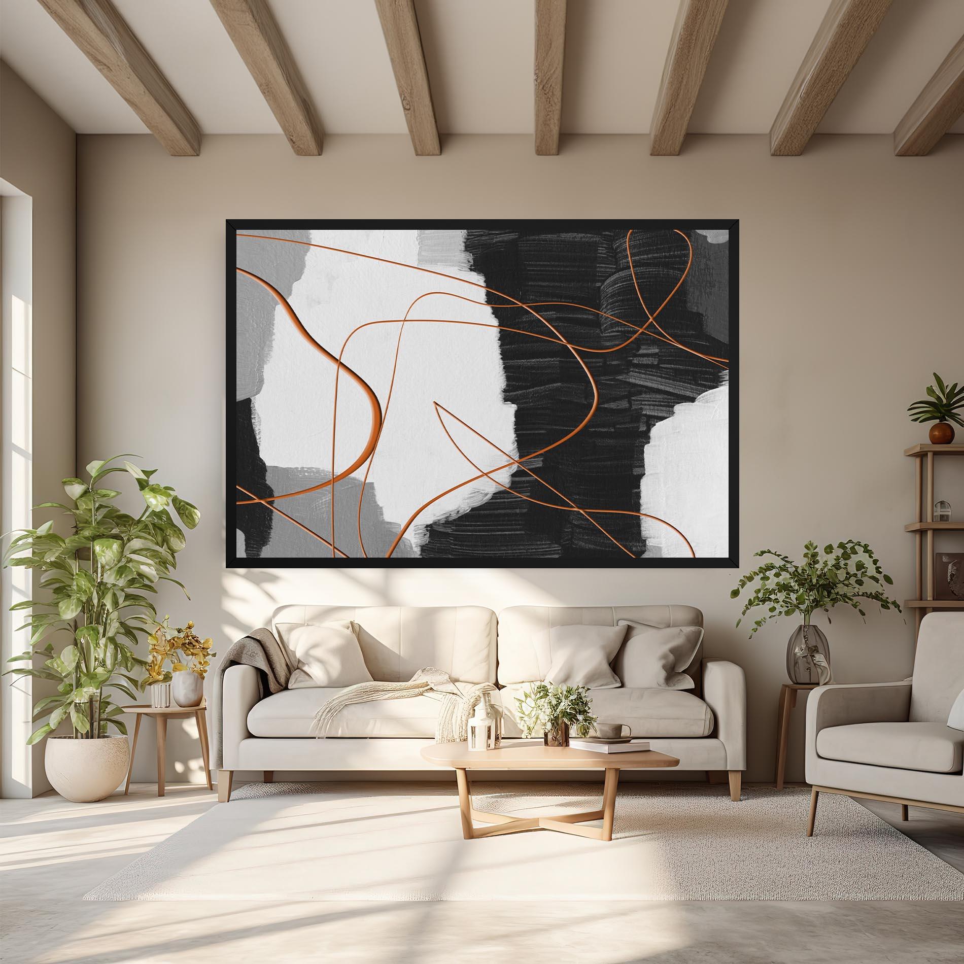 Tablou Canvas Abstract Ink Painting mockup 6